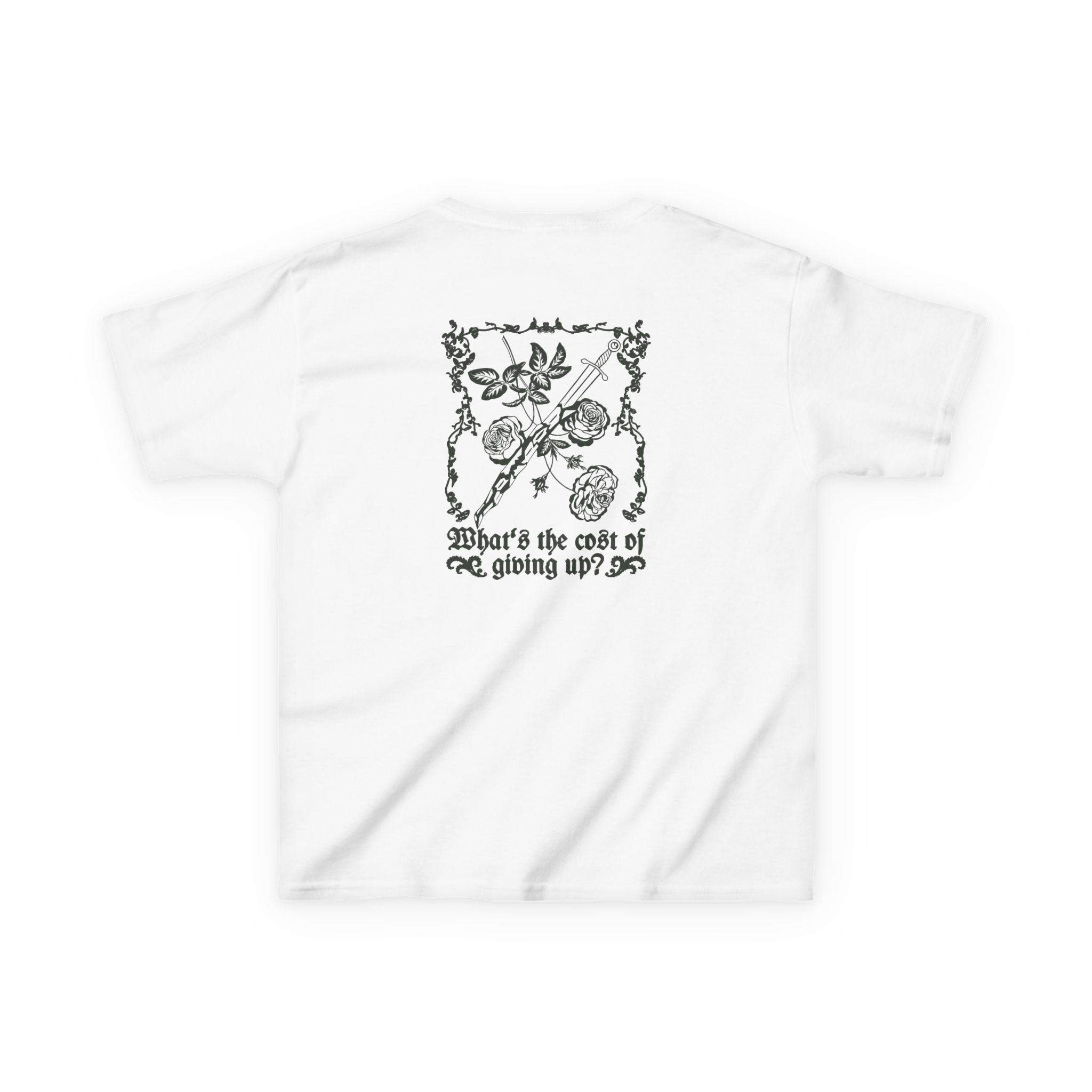 Kids Poppy Cost Of Giving Up Heavy Cotton™ Tee - Image 2