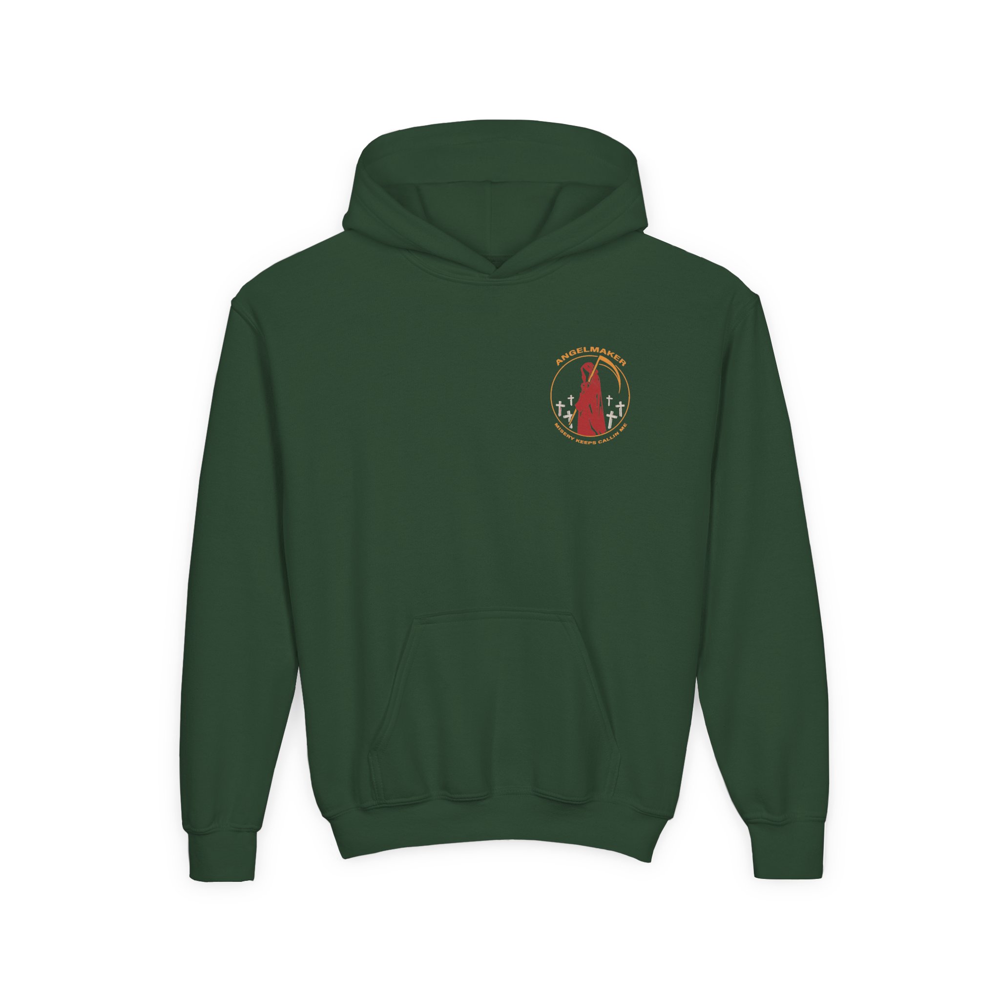 Angelmaker Misery Youth Heavy Blend Hooded Sweatshirt - Image 3
