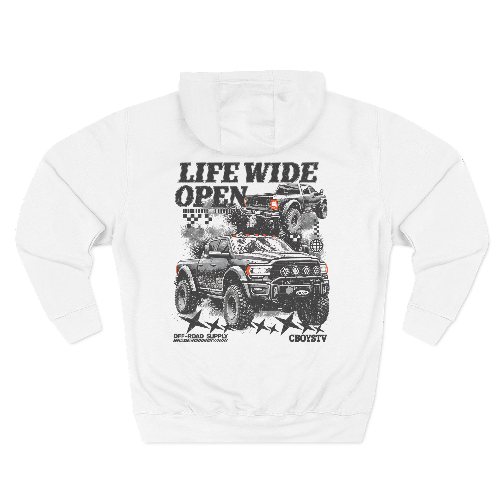 Cboystv Prospector Whiteout Three-Panel Fleece Hoodie - Image 2