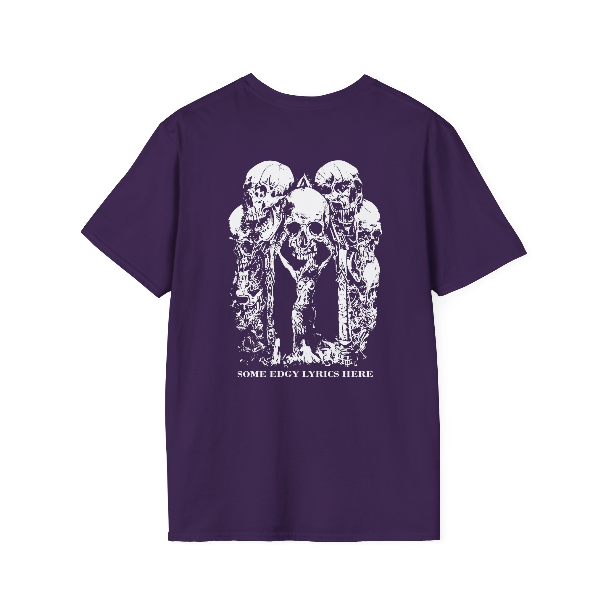 Paleface Swiss Edgy Halloween Unisex Softstyle T-Shirt - Image 10
