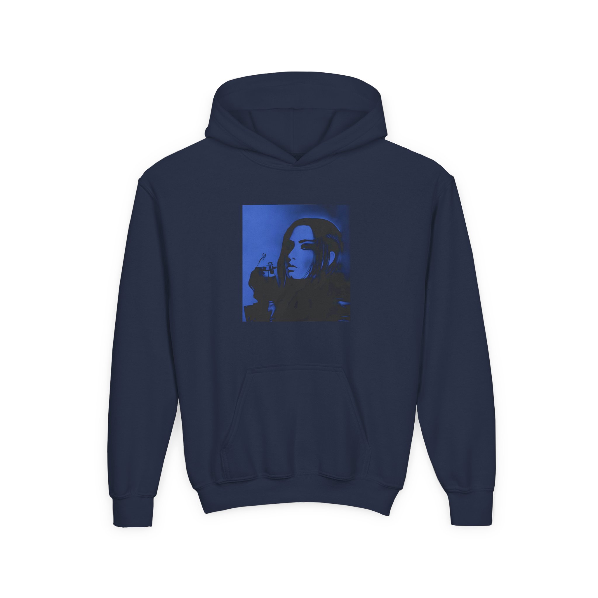 D L Revamped Youth Heavy Blend Hooded Sweatshirt - Image 3