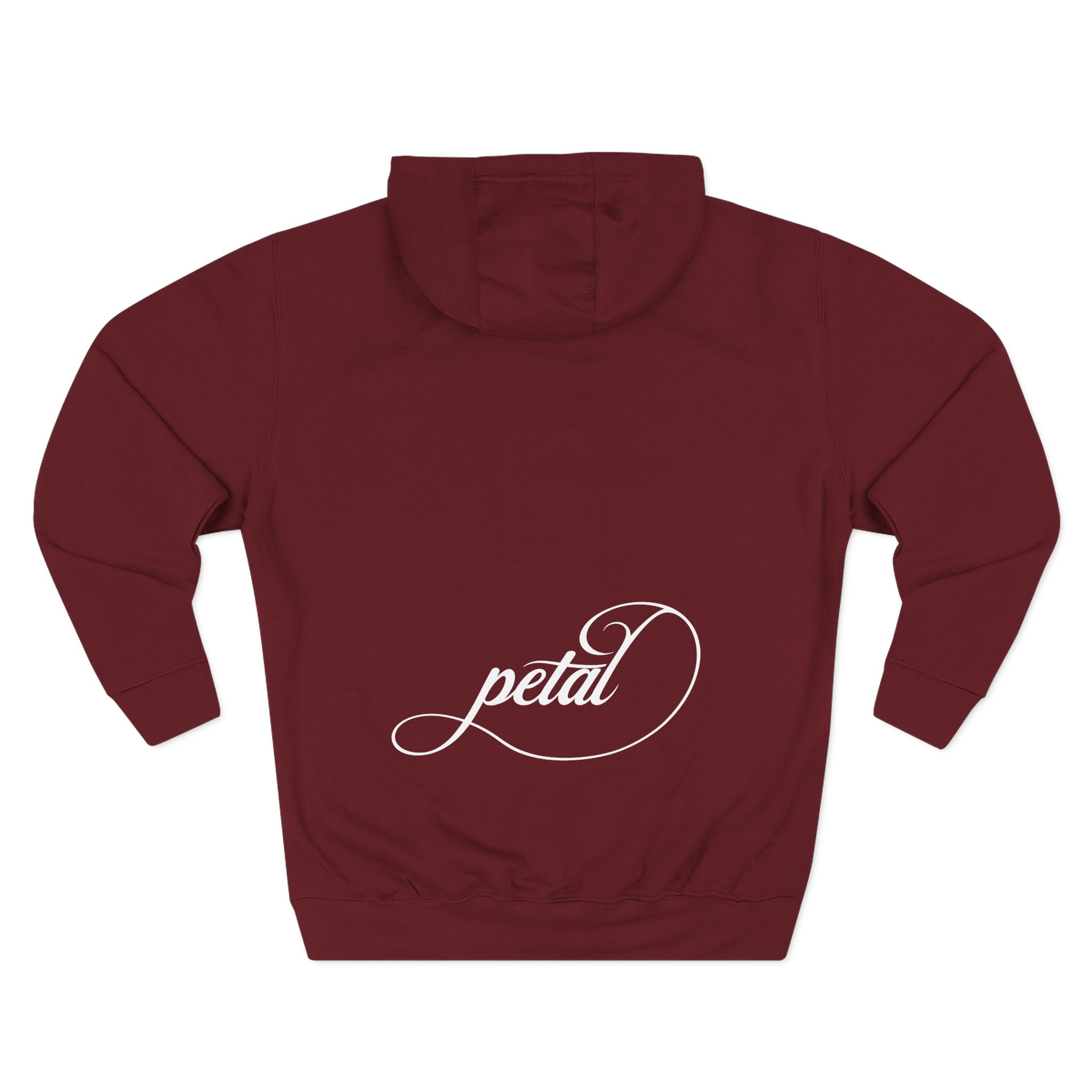 AG petal blurred flowers Three-Panel Fleece Hoodie - Image 12