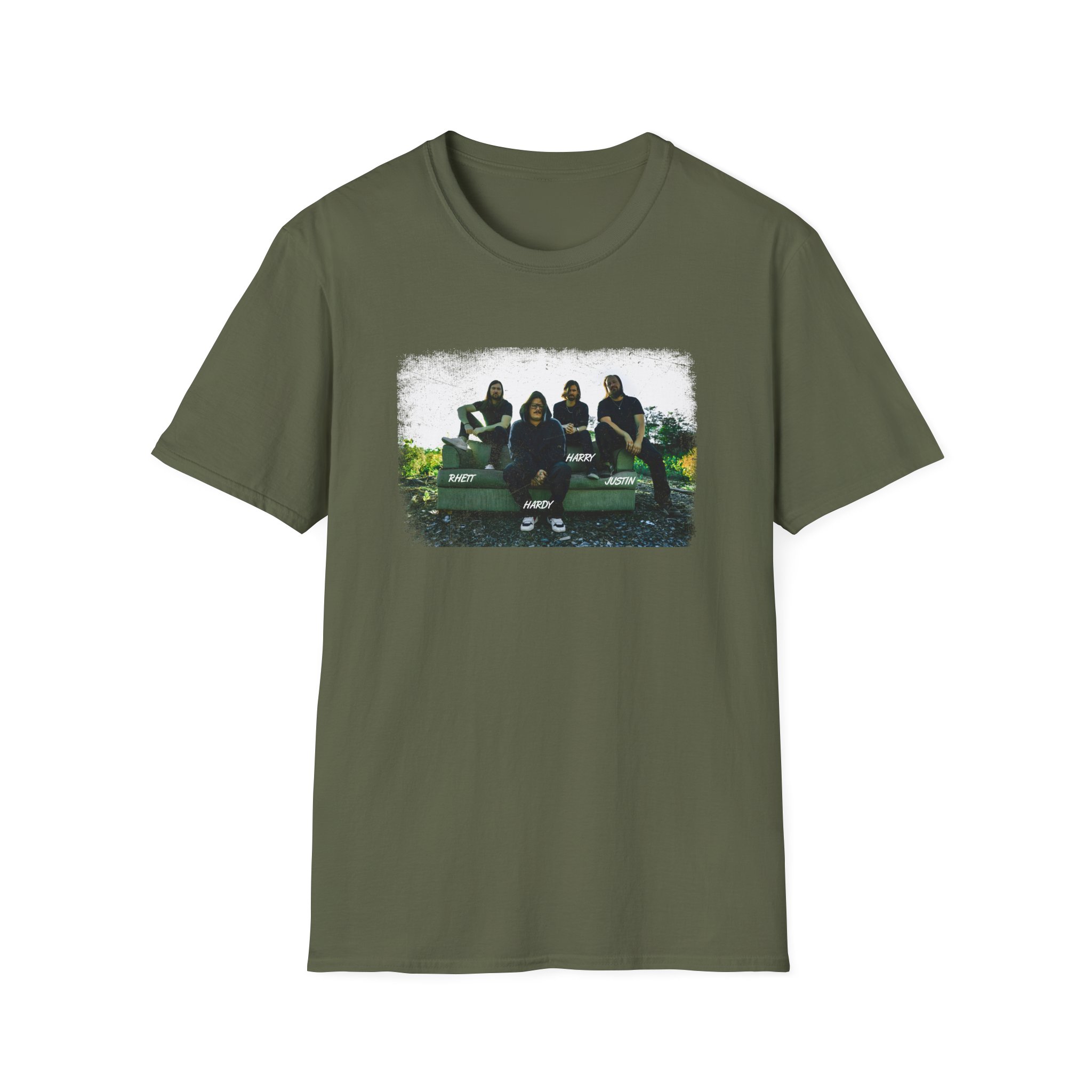 Hd Band Photo Unisex Softstyle T-Shirt - Image 7
