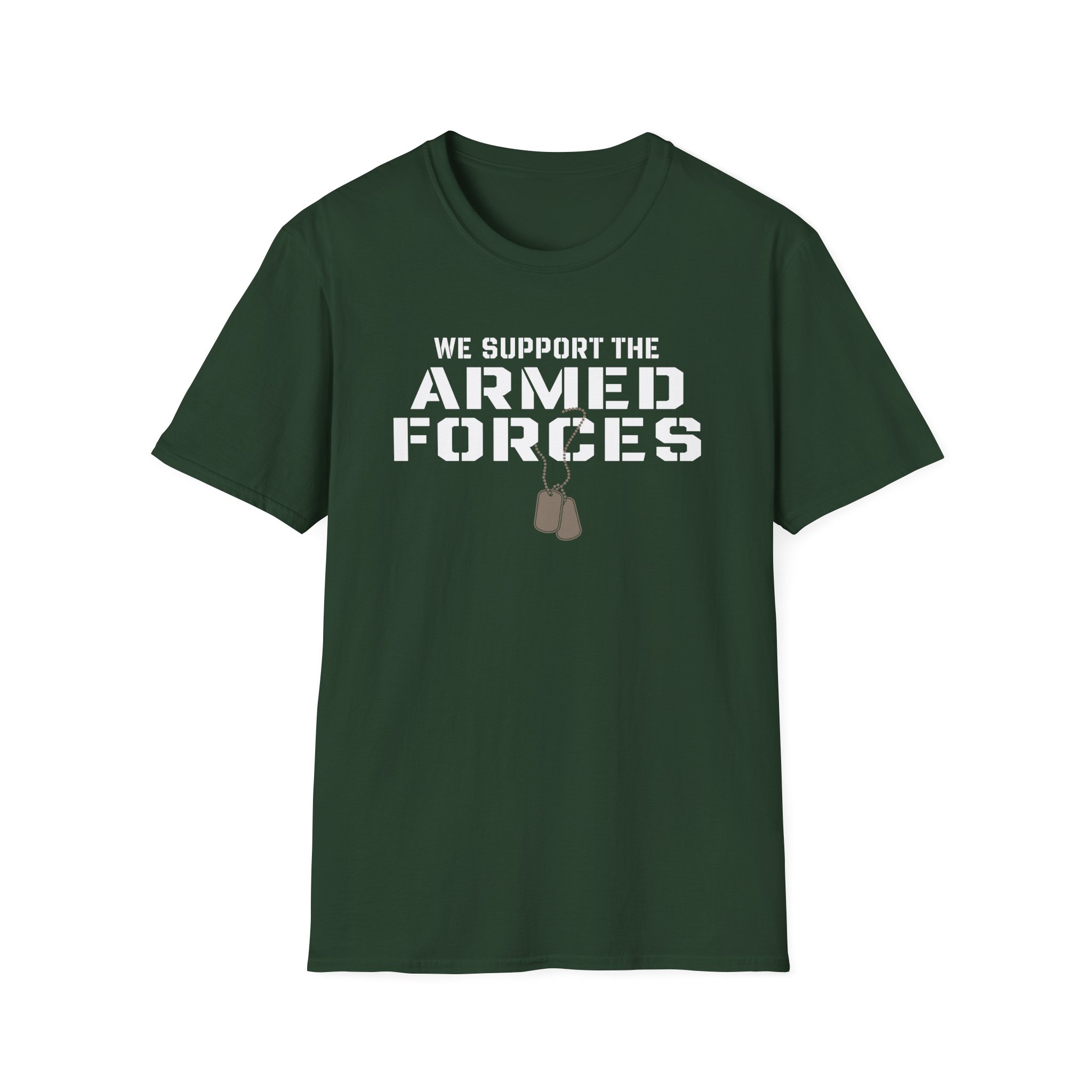 Valuetainment We Support the Armed Forces Unisex Softstyle T-Shirt - Image 7