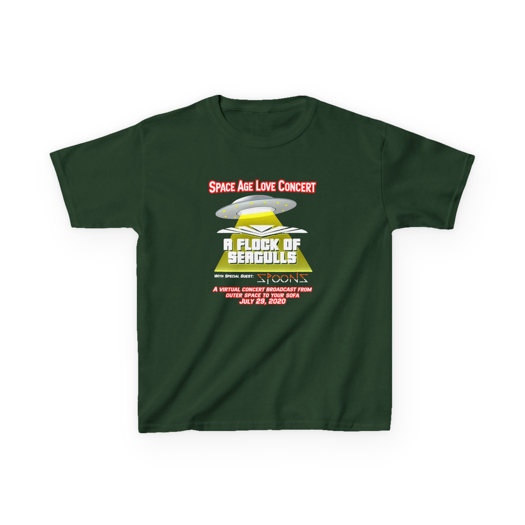 A Flock of Seagulls Space Age Love Concert Kids Heavy Cotton™ Tee - Image 3