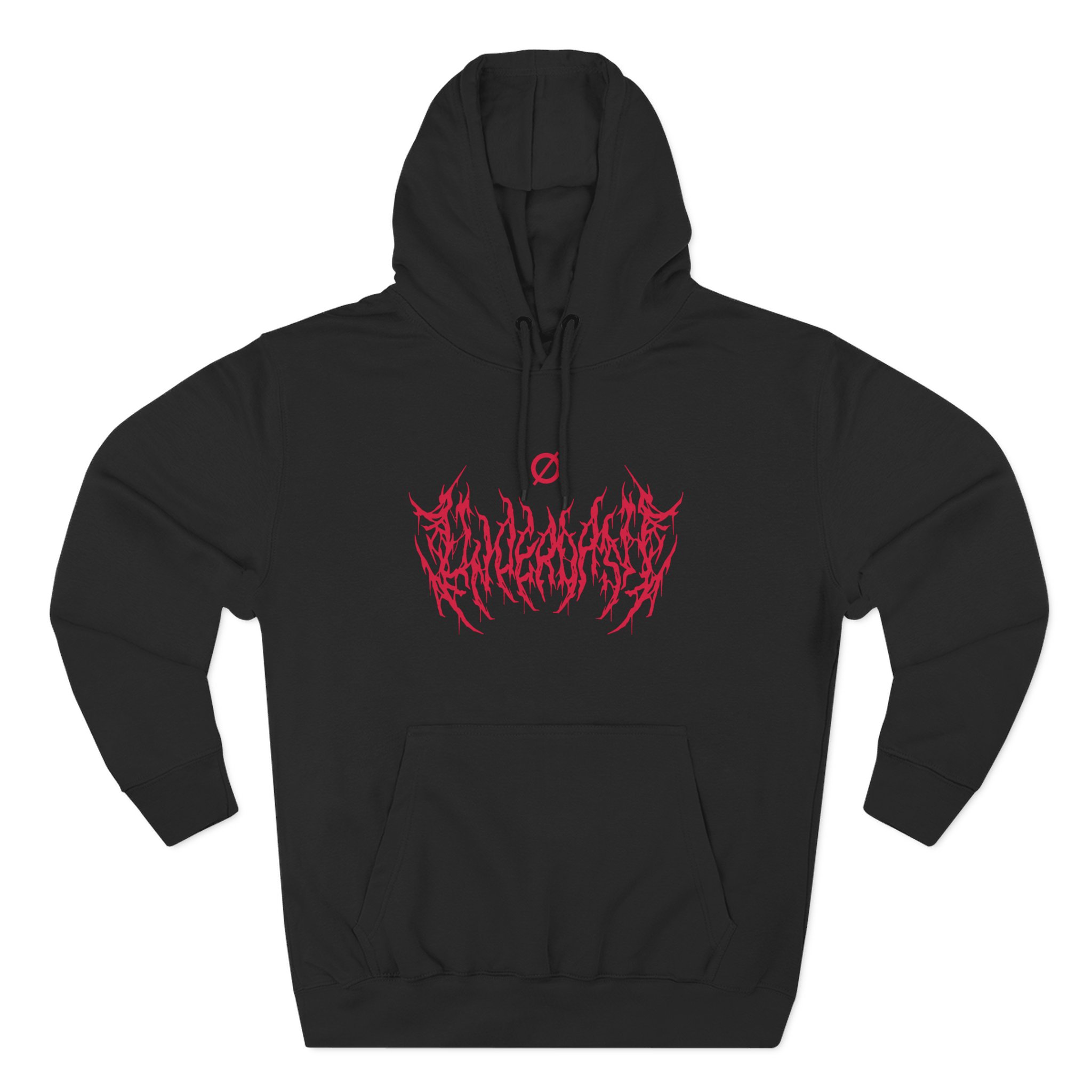 Underoath Metal Logo Three-Panel Fleece Hoodie