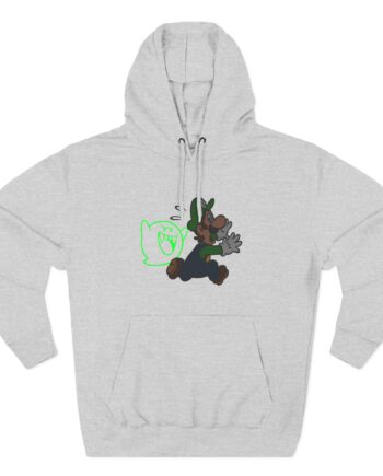 NTD Luigi™ and Boo Three-Panel Fleece Hoodie