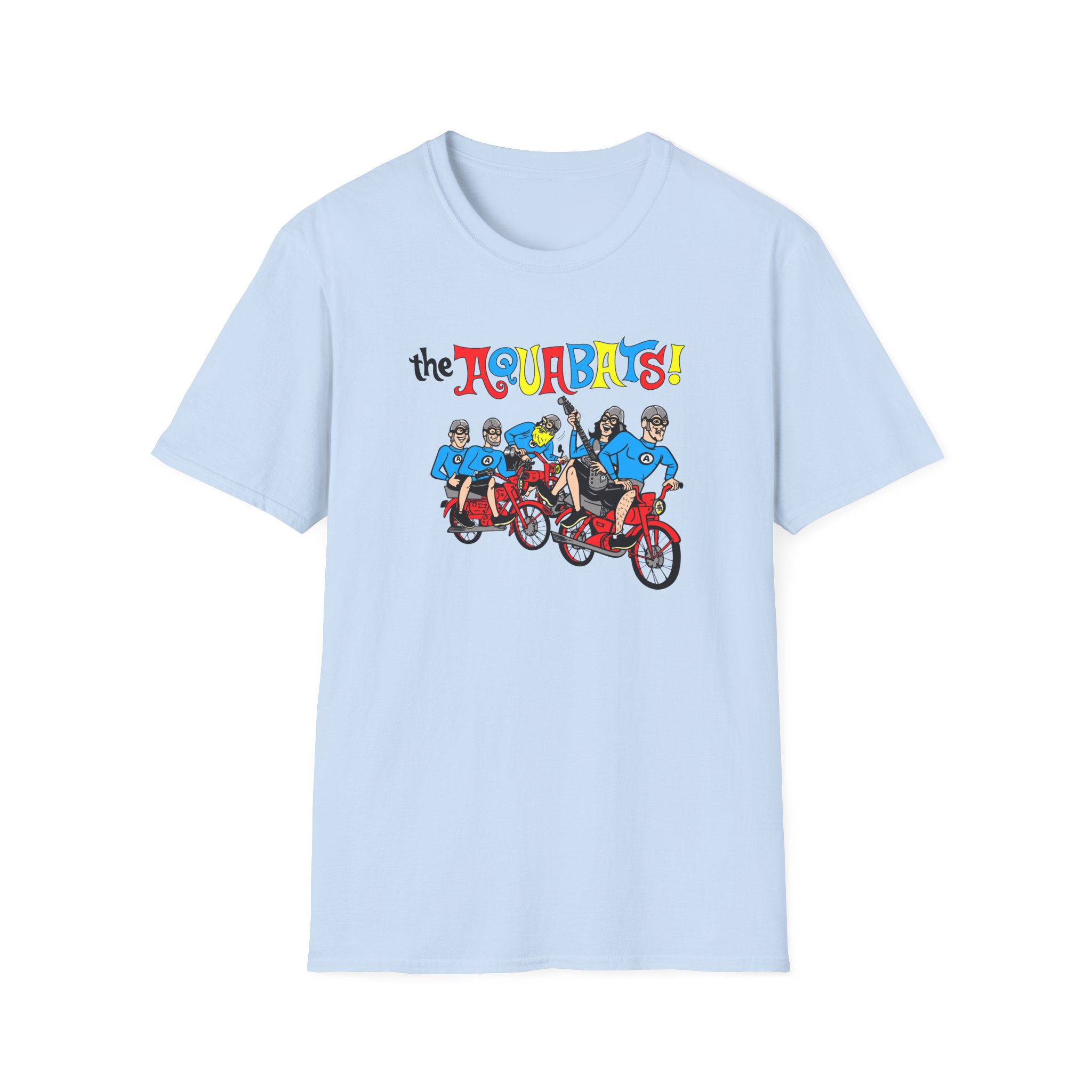 The Aquabats on a Bike! Unisex Softstyle T-Shirt - Image 15