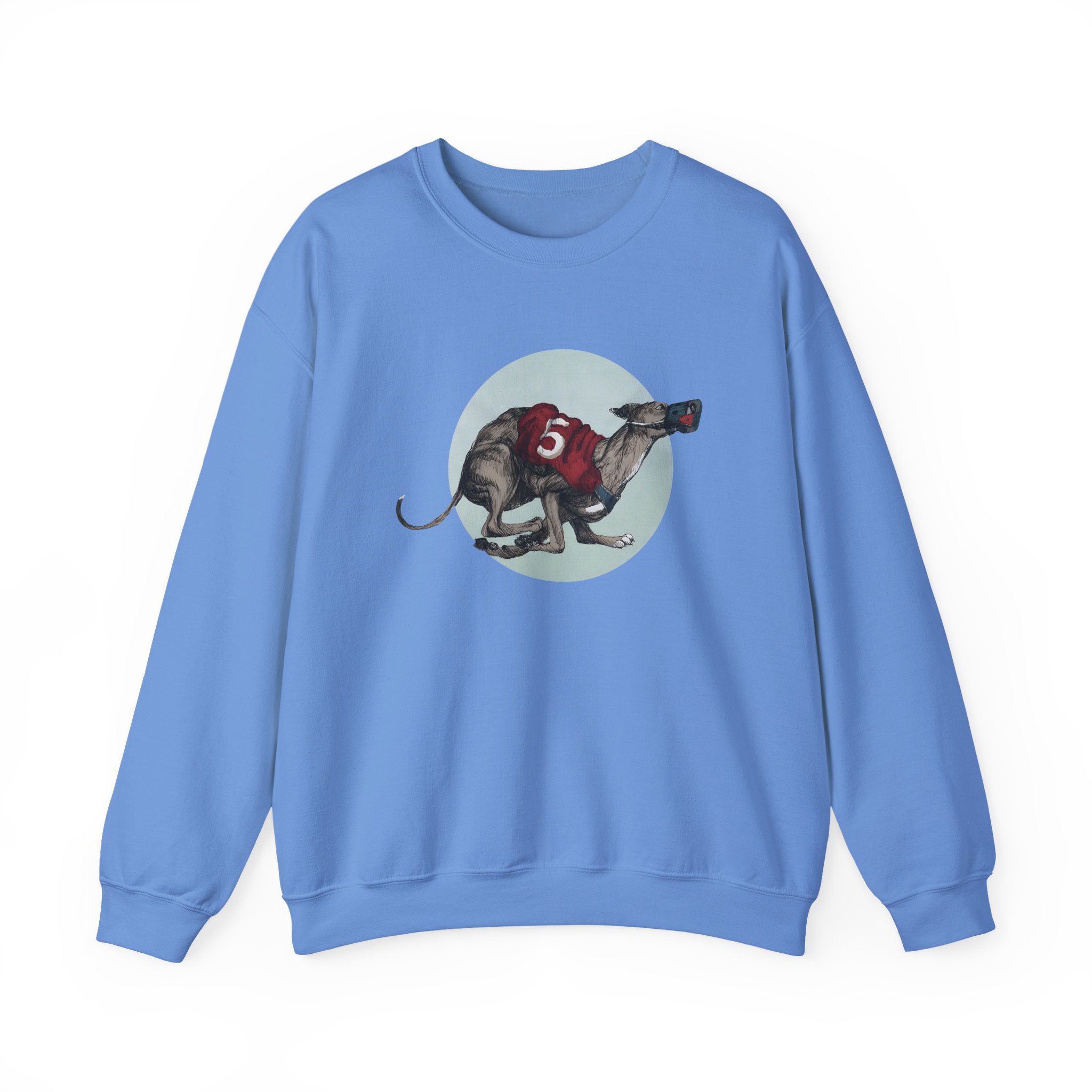 Greyhound Heather Smoke Unisex Heavy Blend™ Crewneck Sweatshirt - Image 5