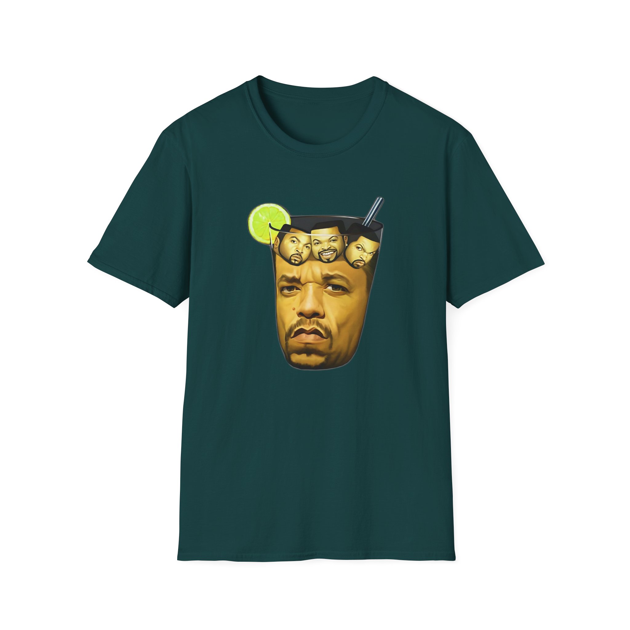 Ice Cube In Iced Tea Unisex Softstyle T-Shirt - Image 11