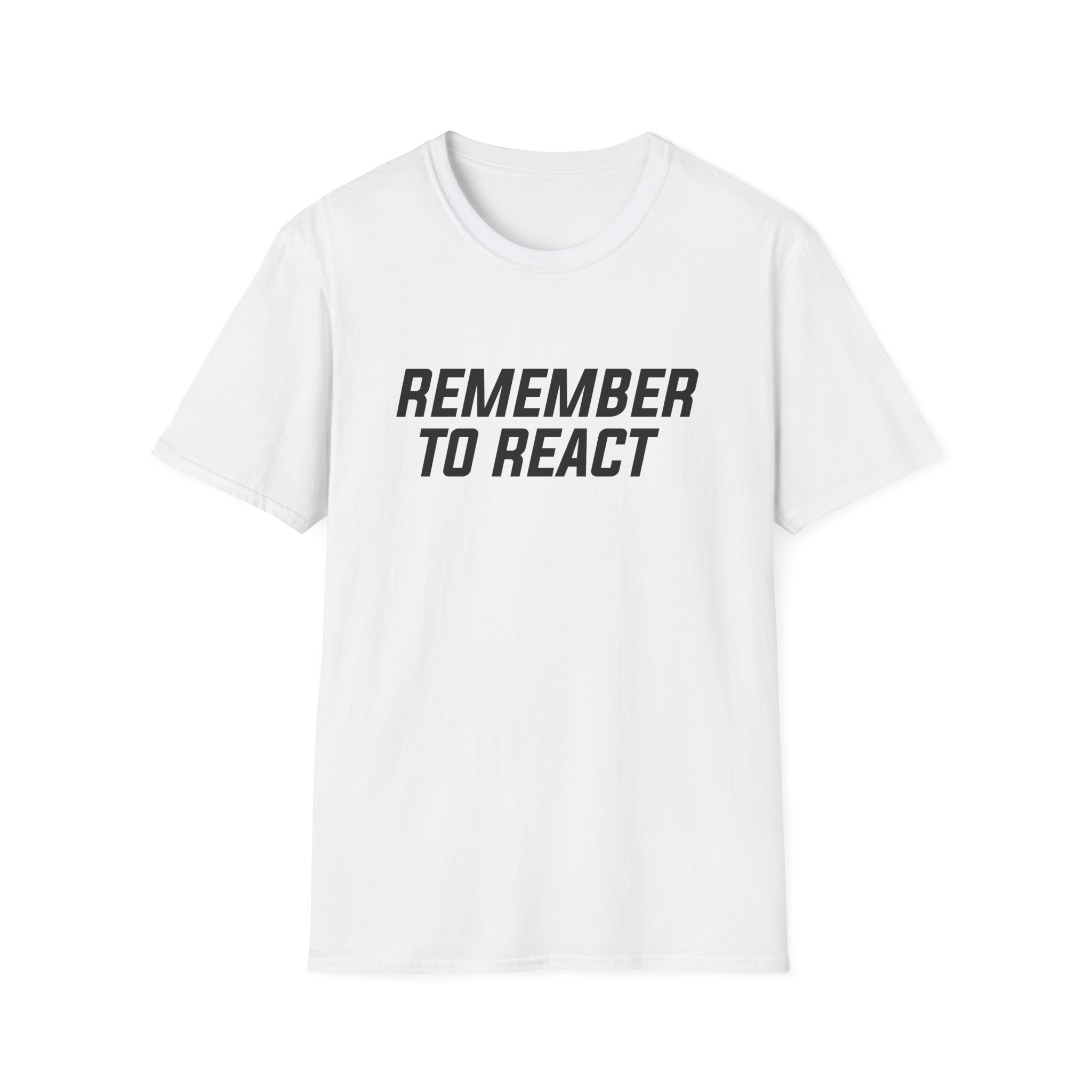 Jenny Holzer Remember to React Unisex Softstyle T-Shirt - Image 3