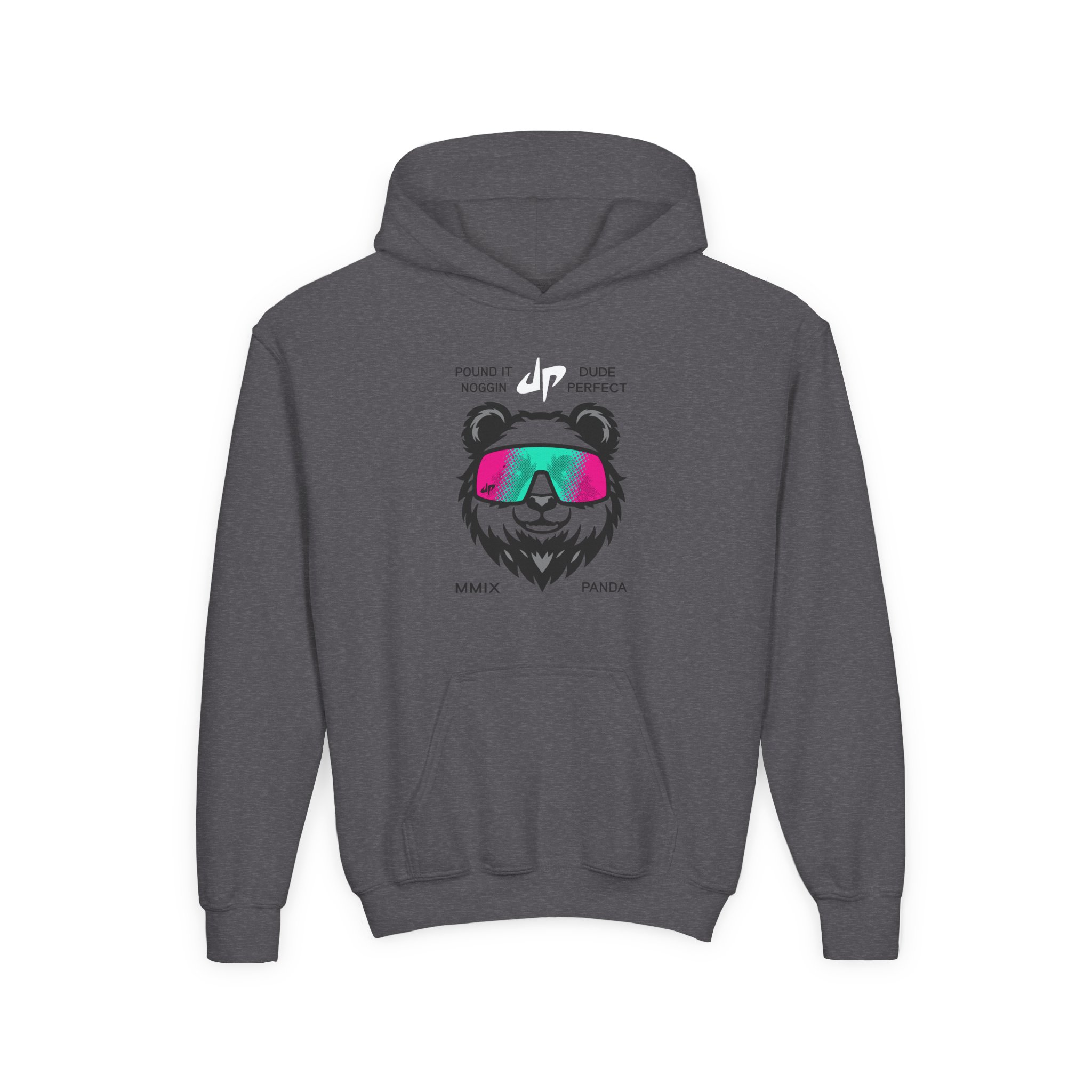 Dude Perfect Drippy Panda Youth Heavy Blend Hooded Sweatshirt - Image 5