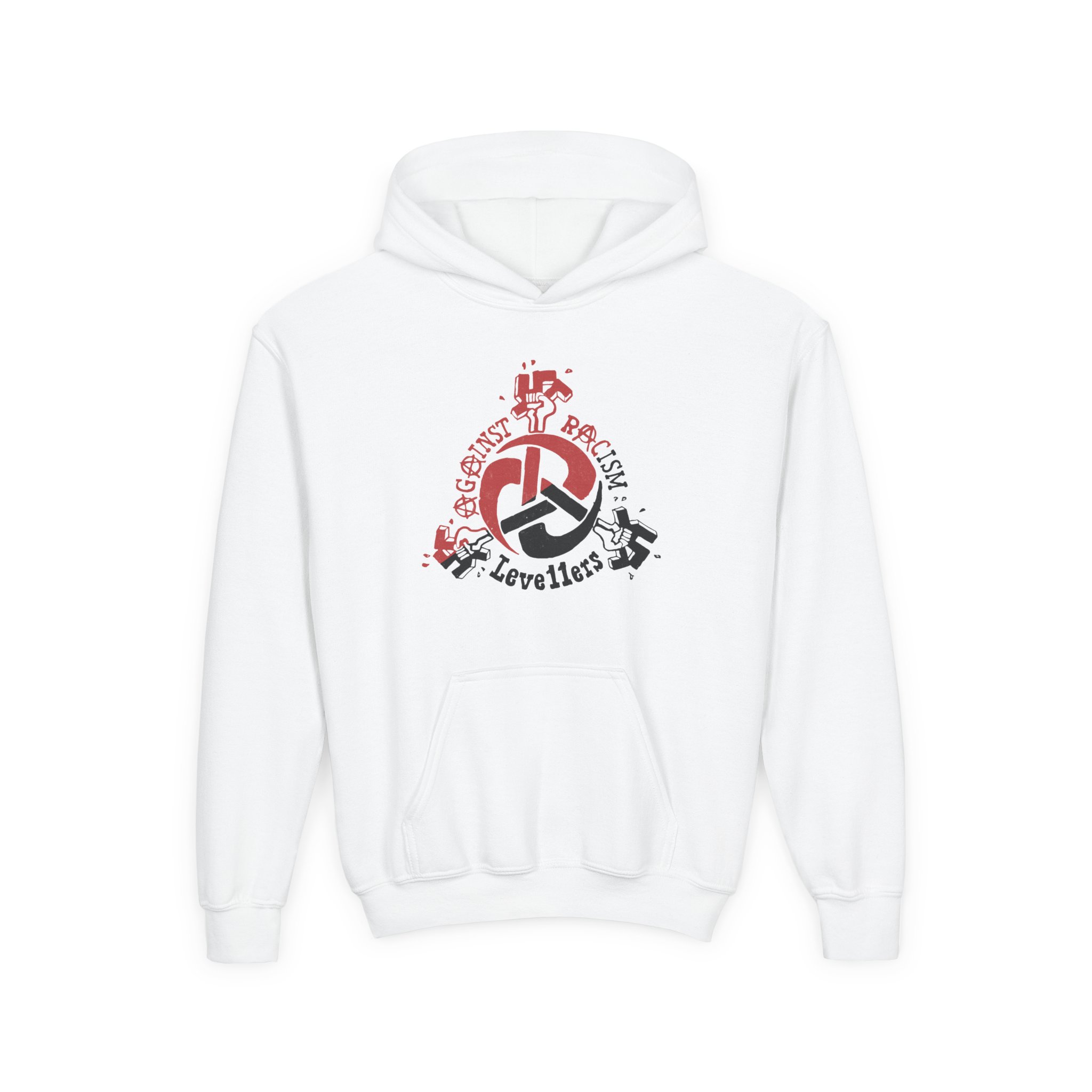 Levellers Against Racism Youth Heavy Blend Hooded Sweatshirt
