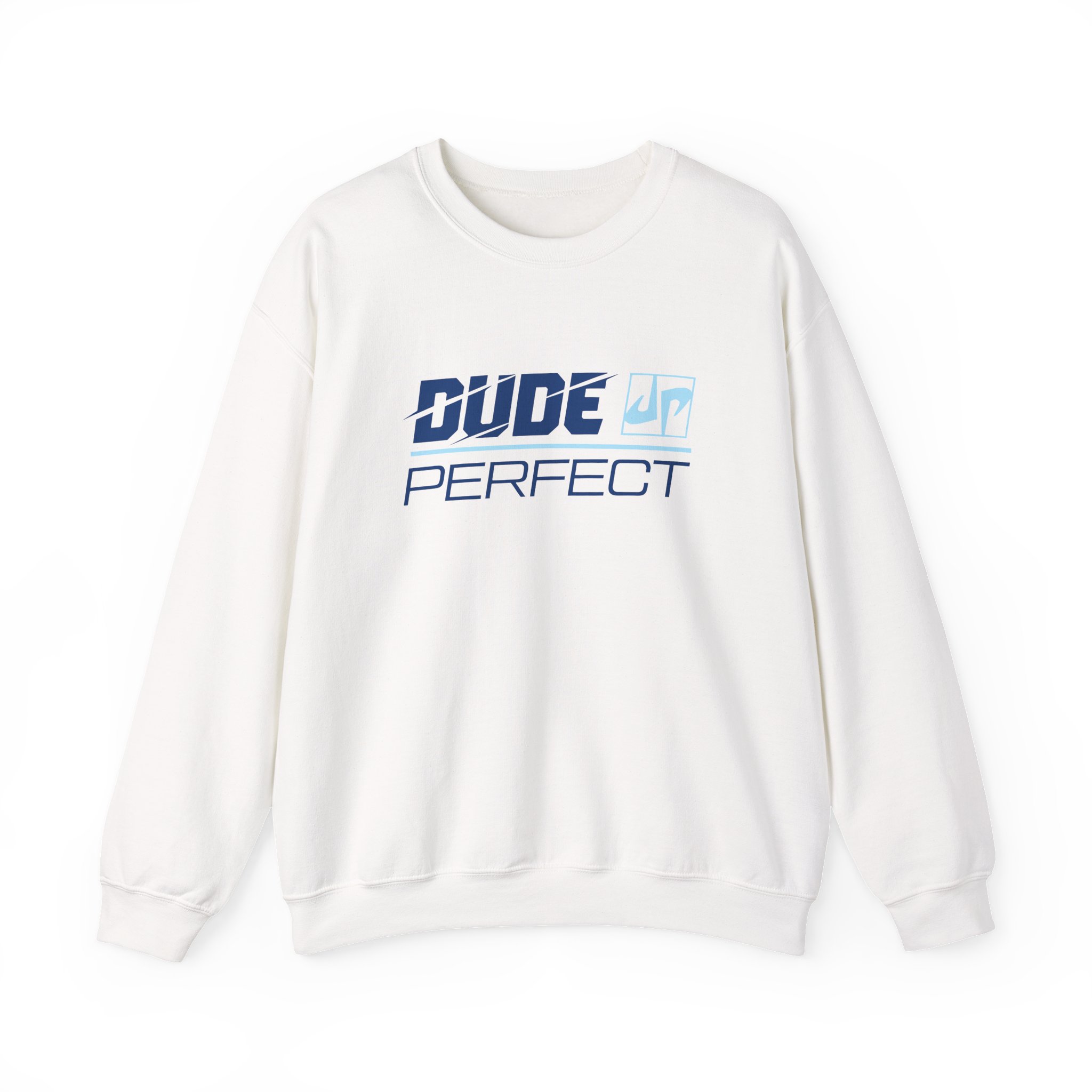Dude Perfect Slash Wordmark Unisex Heavy Blend™ Crewneck Sweatshirt