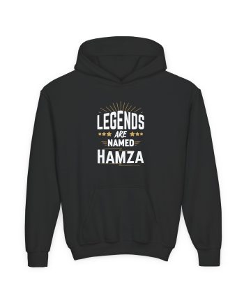 Hamza Legends Are Named Youth Heavy Blend Hooded Sweatshirt