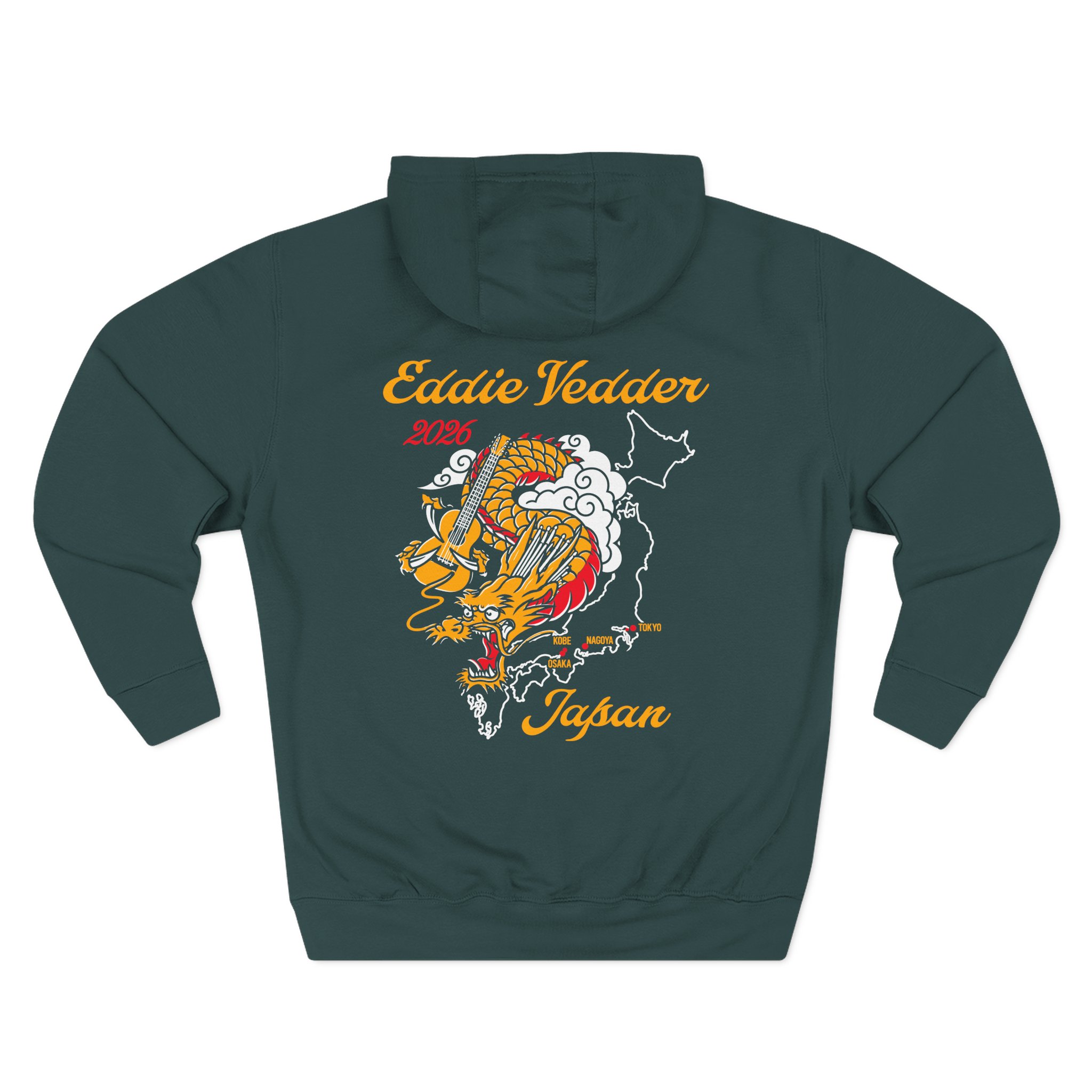 Eddie Vedder 2026 Tokyo Japan Three-Panel Fleece Hoodie - Image 6