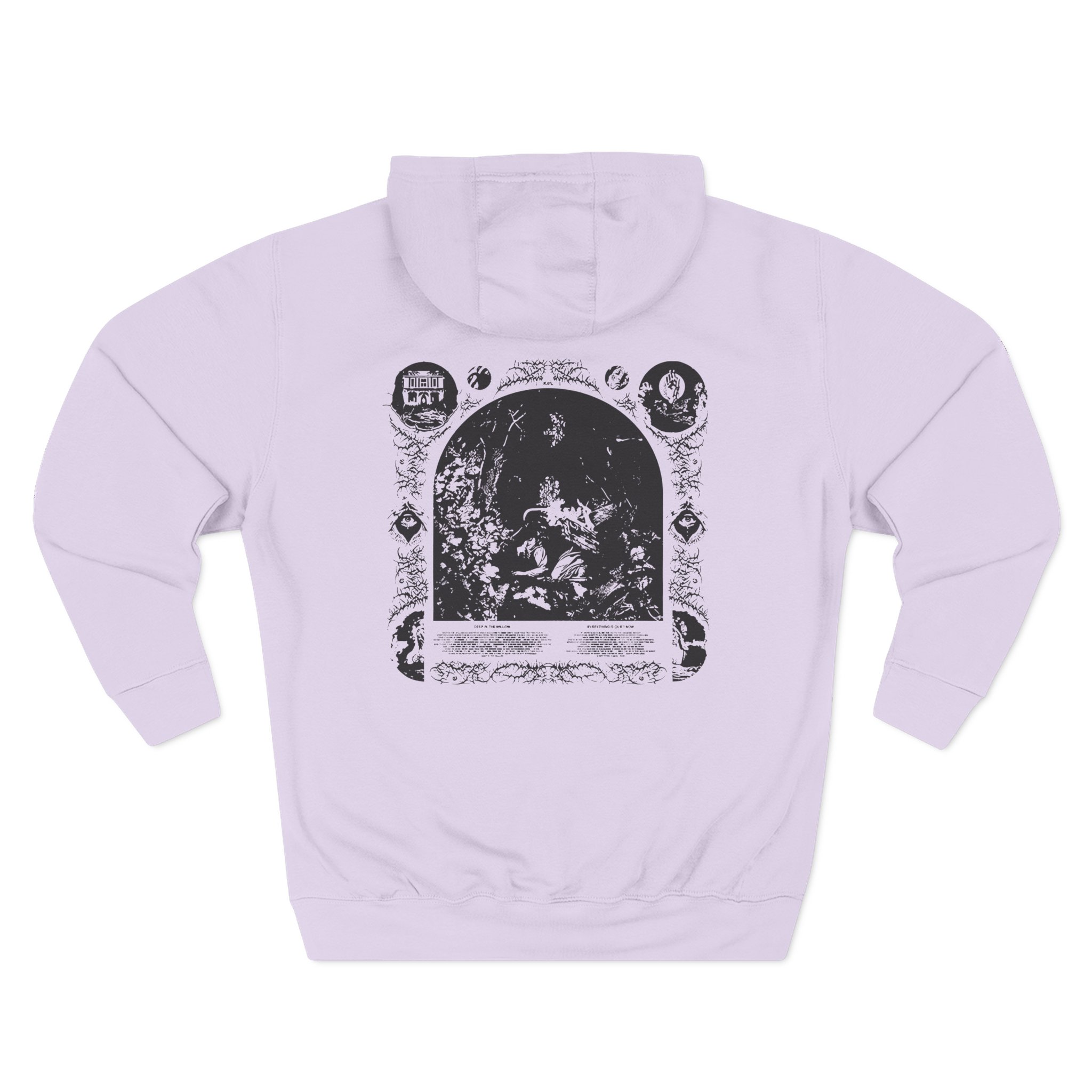 Knocked Loose Quiet Now Three-Panel Fleece Hoodie - Image 14
