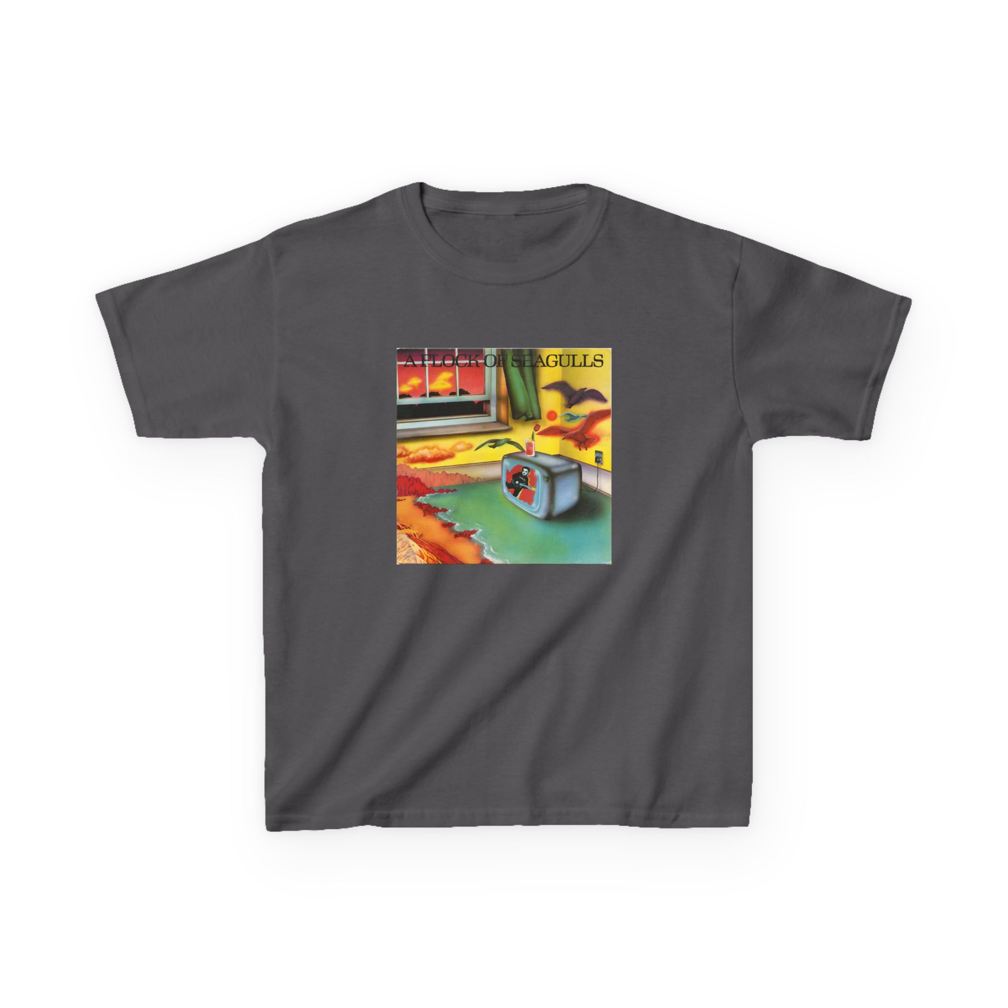 A Flock of Seagulls Original Album Cover Kids Heavy Cotton™ Tee - Image 5