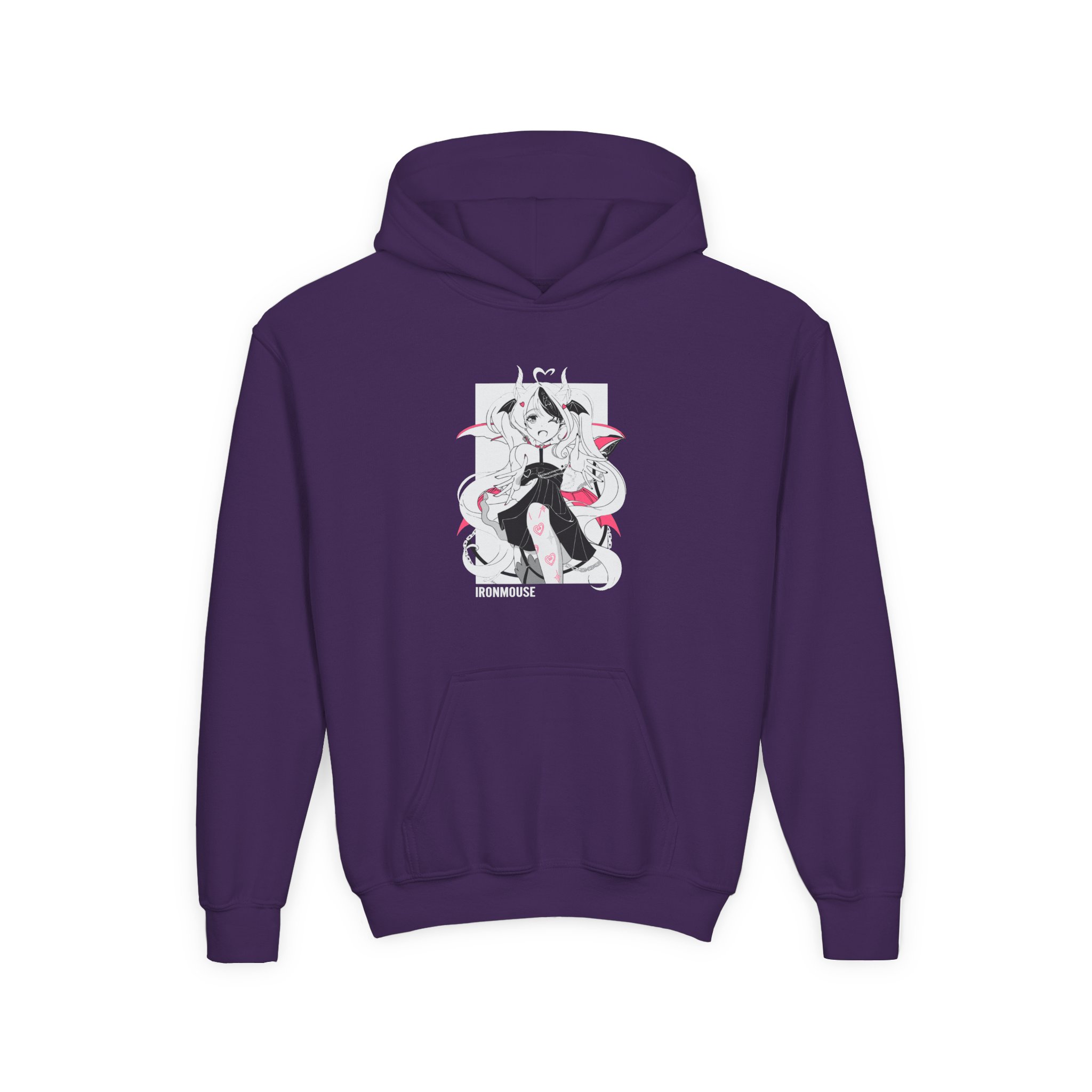 Ironmouse Youth Heavy Blend Hooded Sweatshirt - Image 11