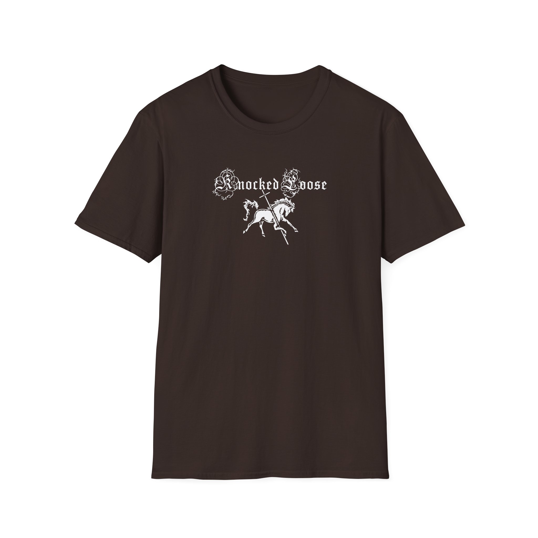 Knocked Loose Horse Cross Unisex Softstyle T-Shirt - Image 5