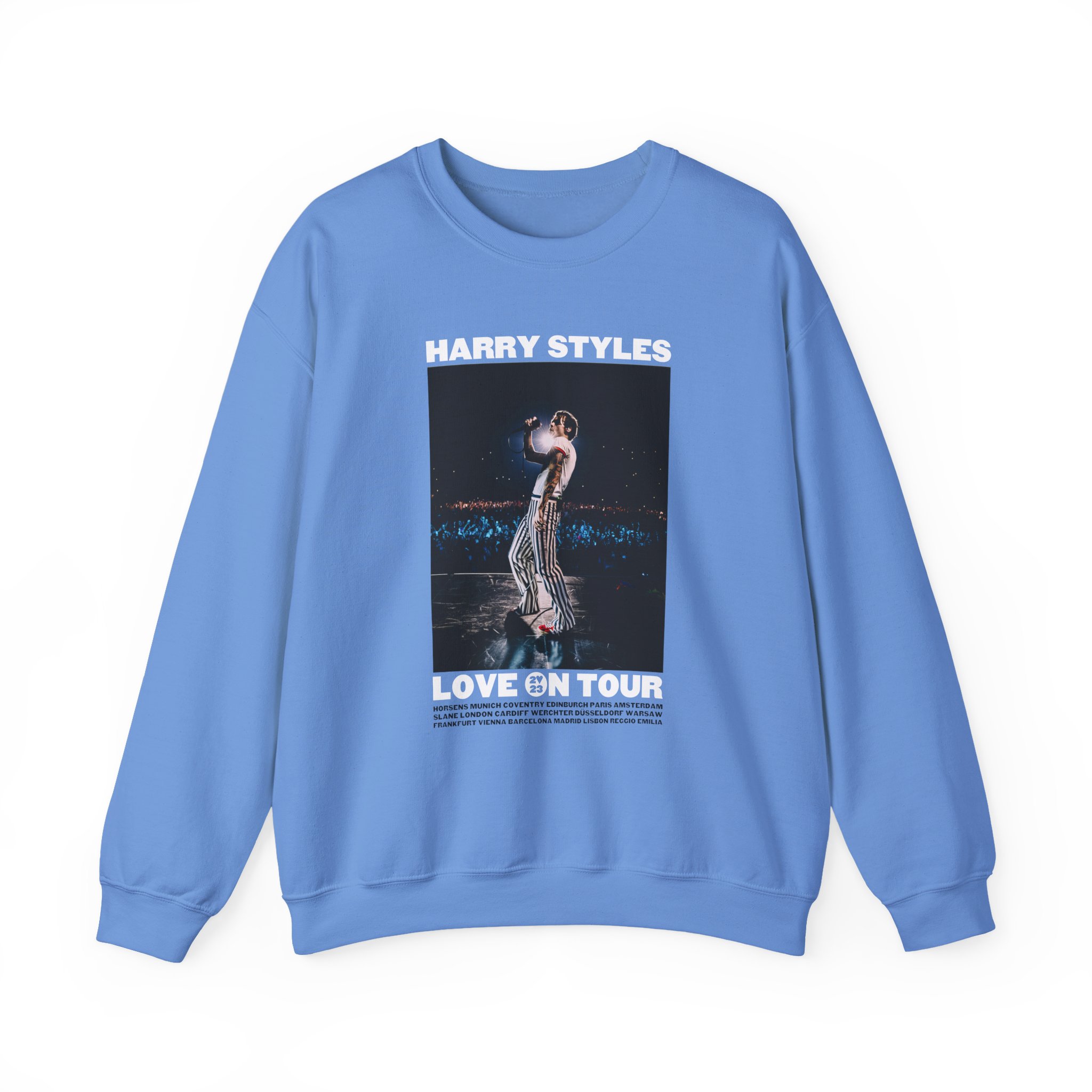 Love on Tour Gray Photo Unisex Heavy Blend™ Crewneck Sweatshirt - Image 5