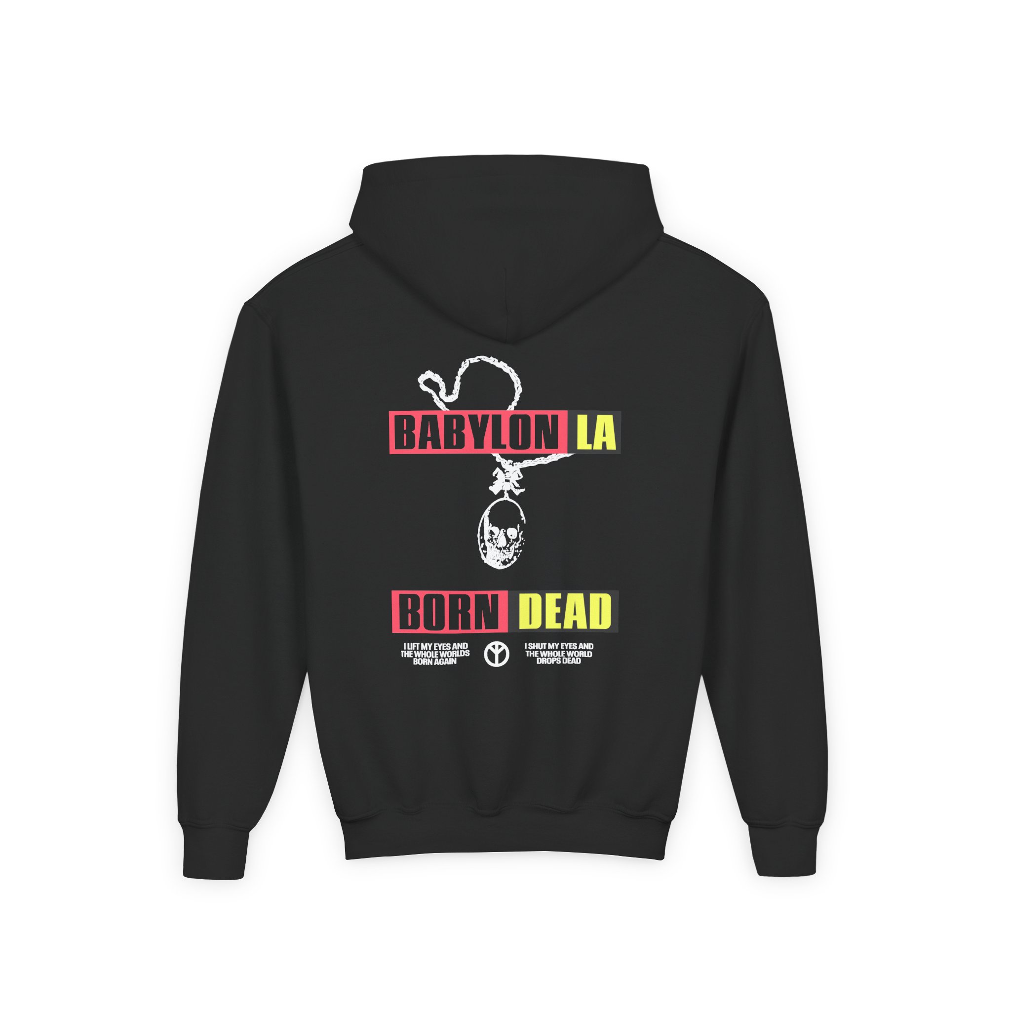 Babylon Born Dead Youth Heavy Blend Hooded Sweatshirt - Image 2