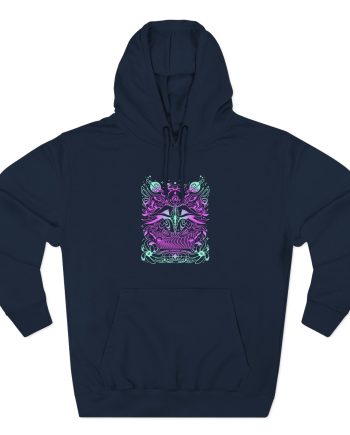 Lsdream Alien Moth Man Three-Panel Fleece Hoodie