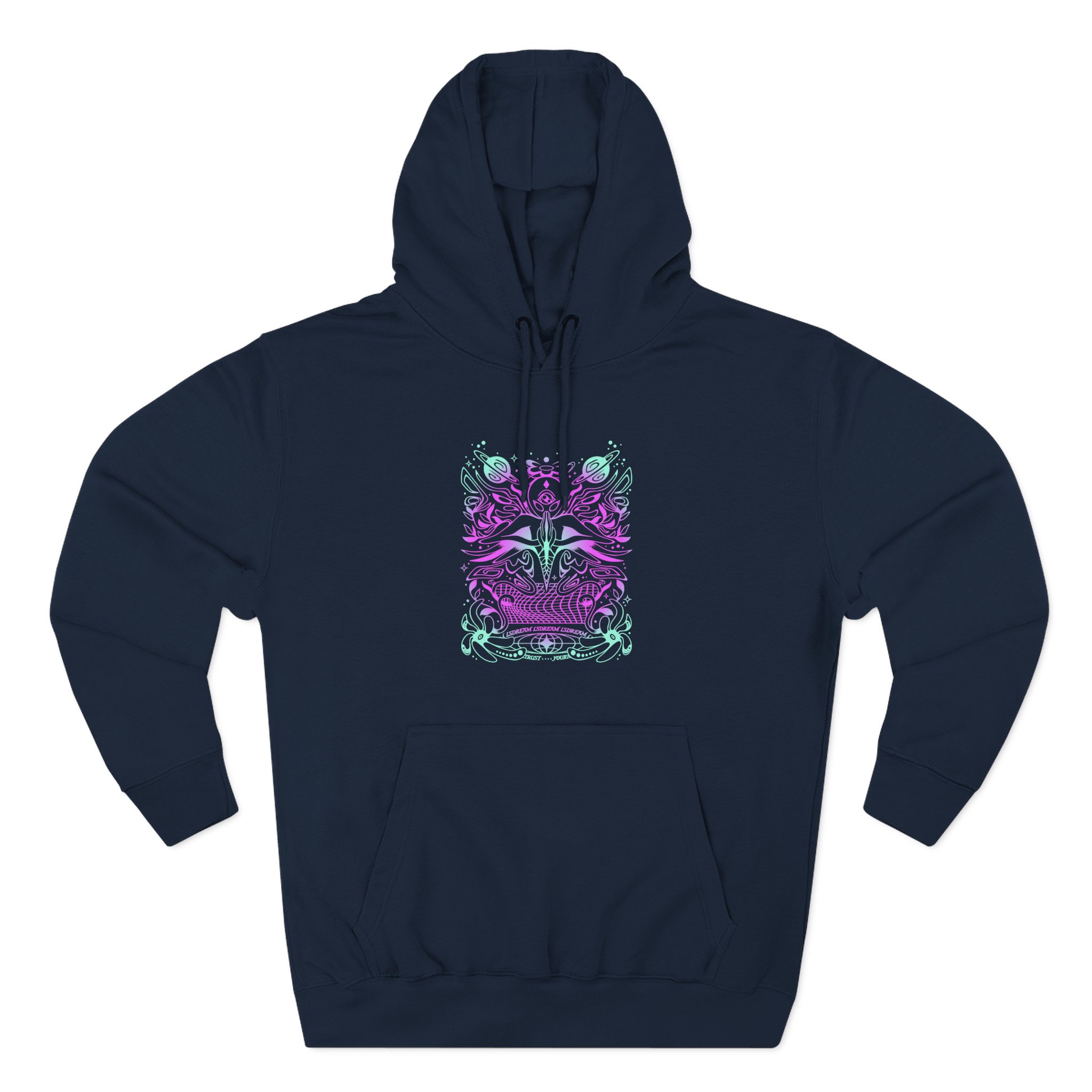 Lsdream Alien Moth Man Three-Panel Fleece Hoodie