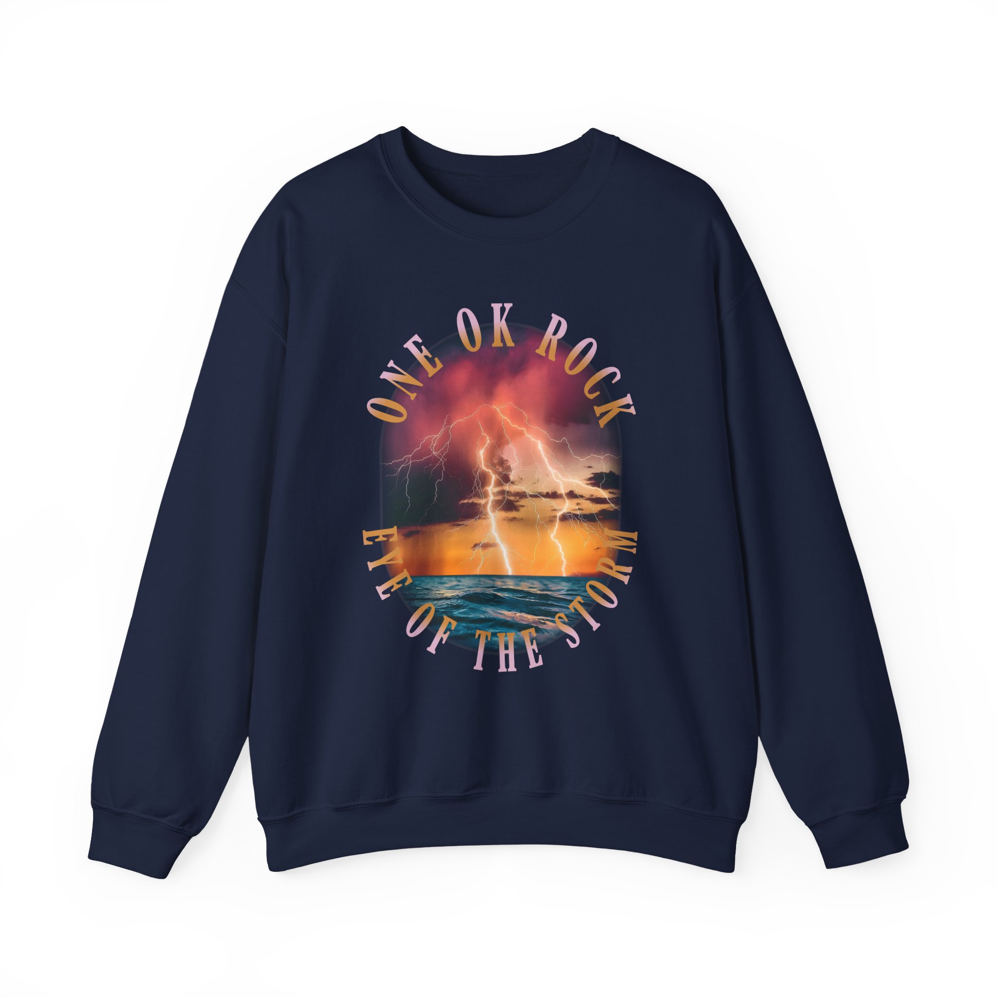 One Ok Rock Vintage Storm Unisex Heavy Blend™ Crewneck Sweatshirt - Image 9