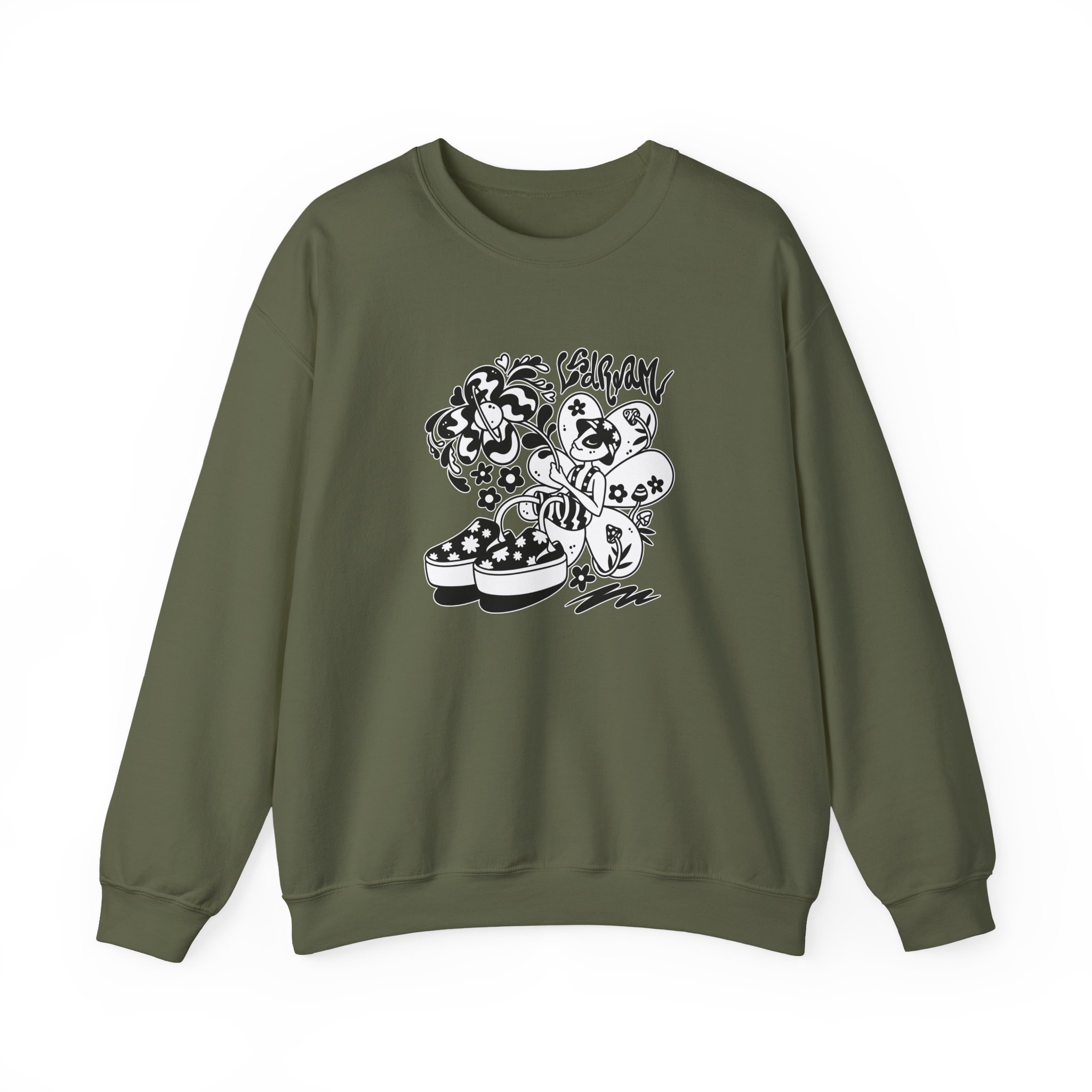 Lsdream Intergalactic Bloom Unisex Heavy Blend™ Crewneck Sweatshirt - Image 7