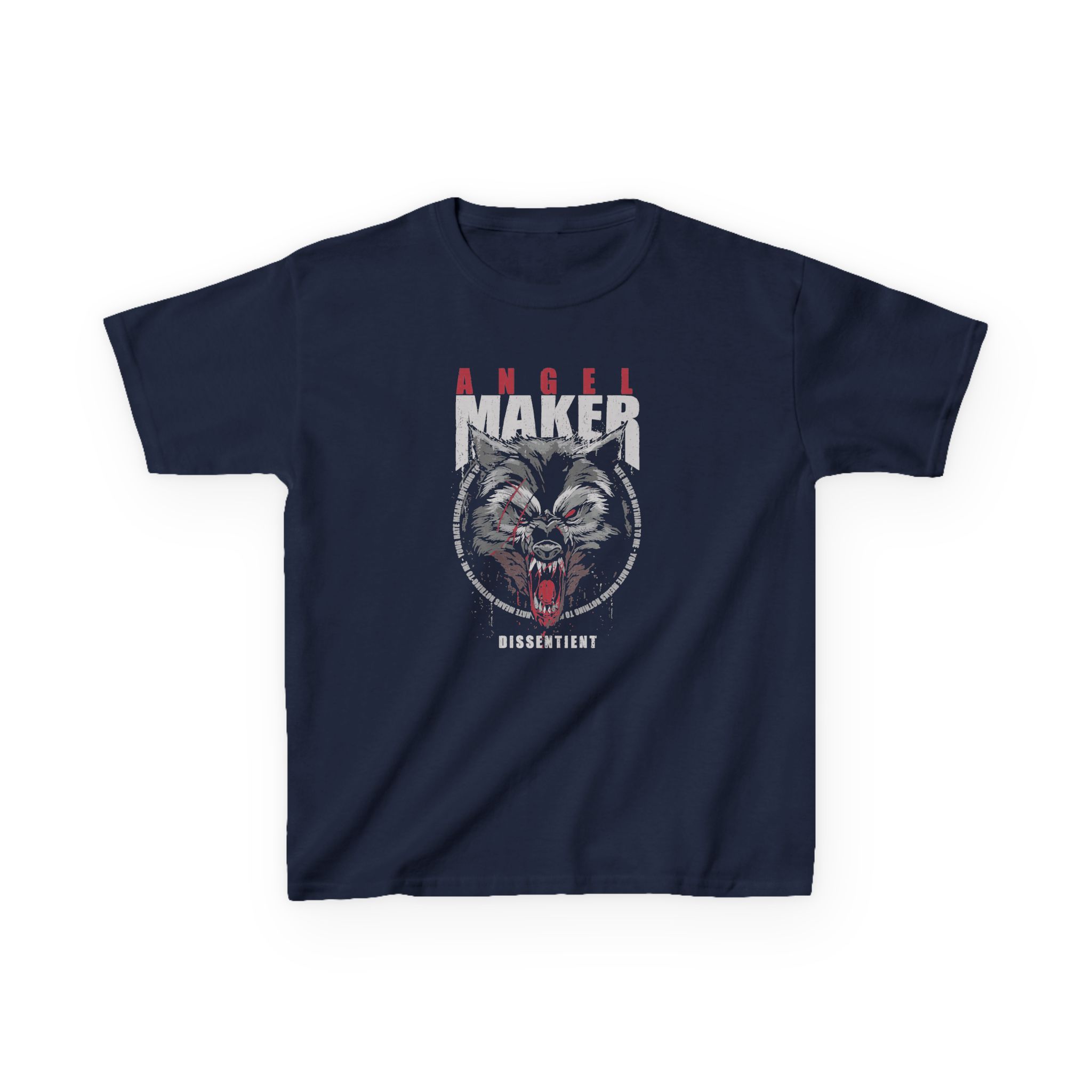 Angelmaker Battle Wolf Kids Heavy Cotton™ Tee - Image 5