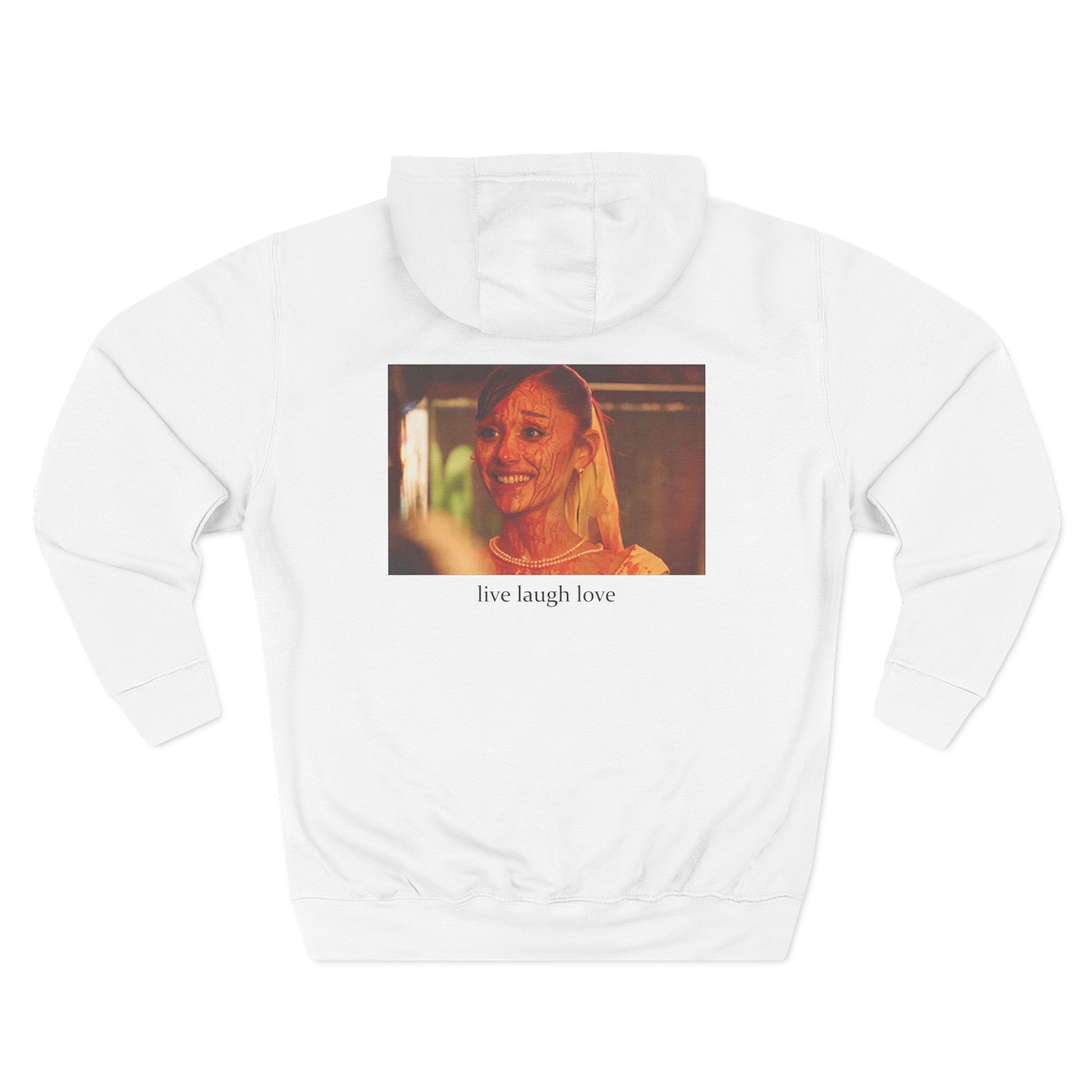 AG petal live laugh love Three-Panel Fleece Hoodie - Image 2