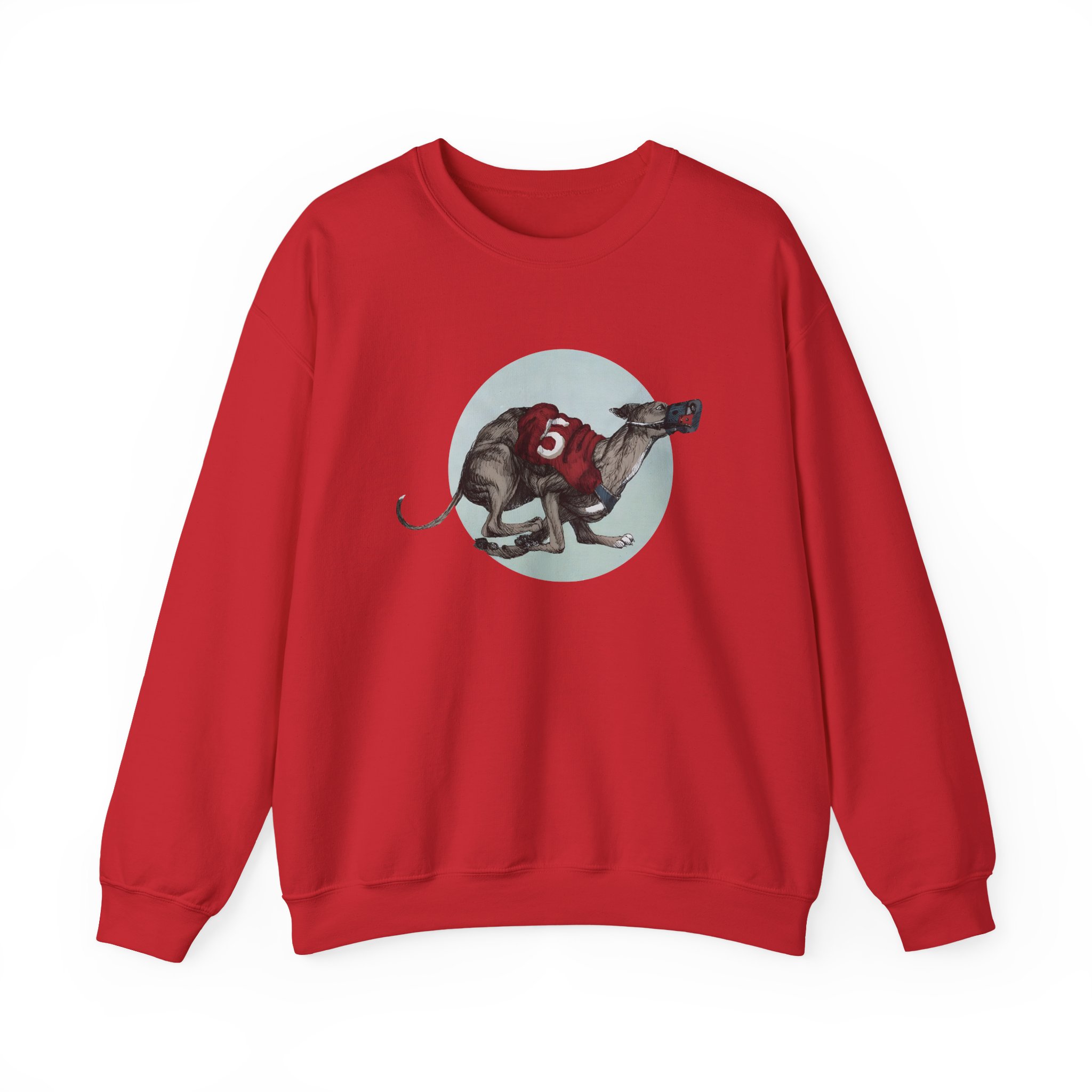 Greyhound Heather Smoke Unisex Heavy Blend™ Crewneck Sweatshirt - Image 11