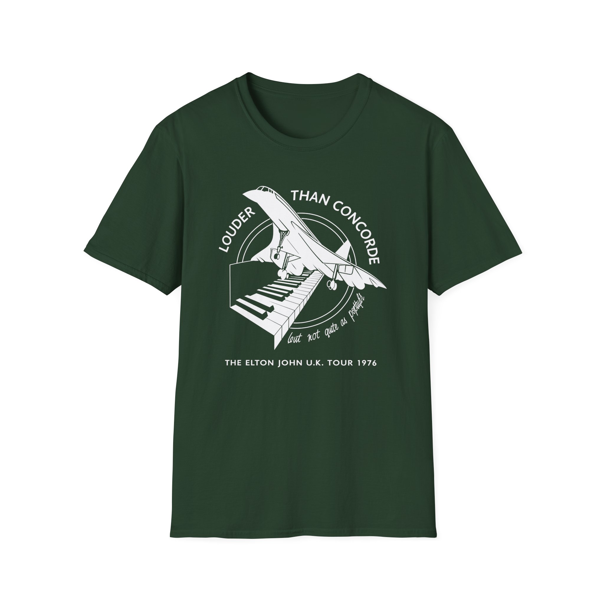 Ej Farewell Vintage Louder Than Concorde Unisex Softstyle T-Shirt - Image 7