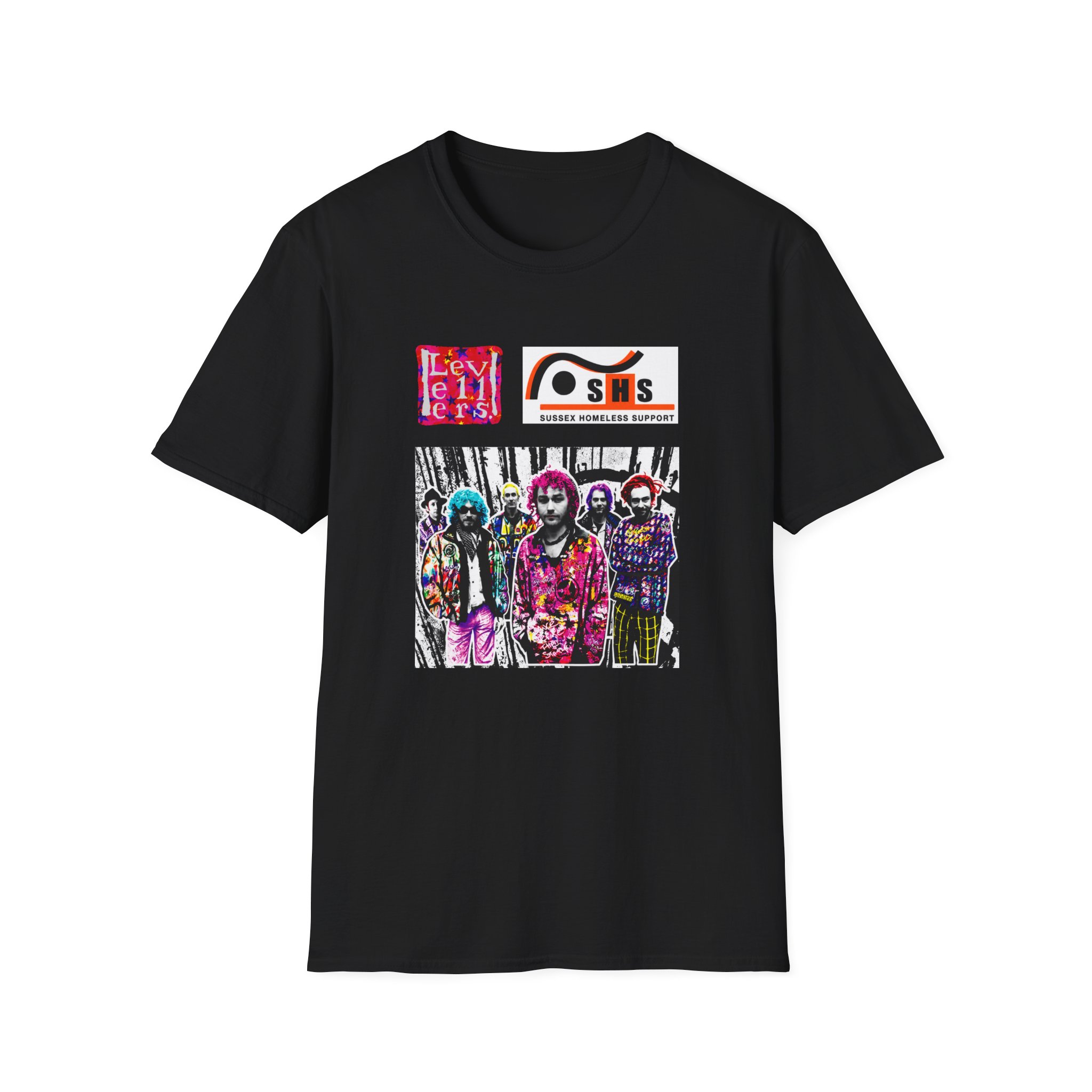 Levellers Postman Print Unisex Softstyle T-Shirt
