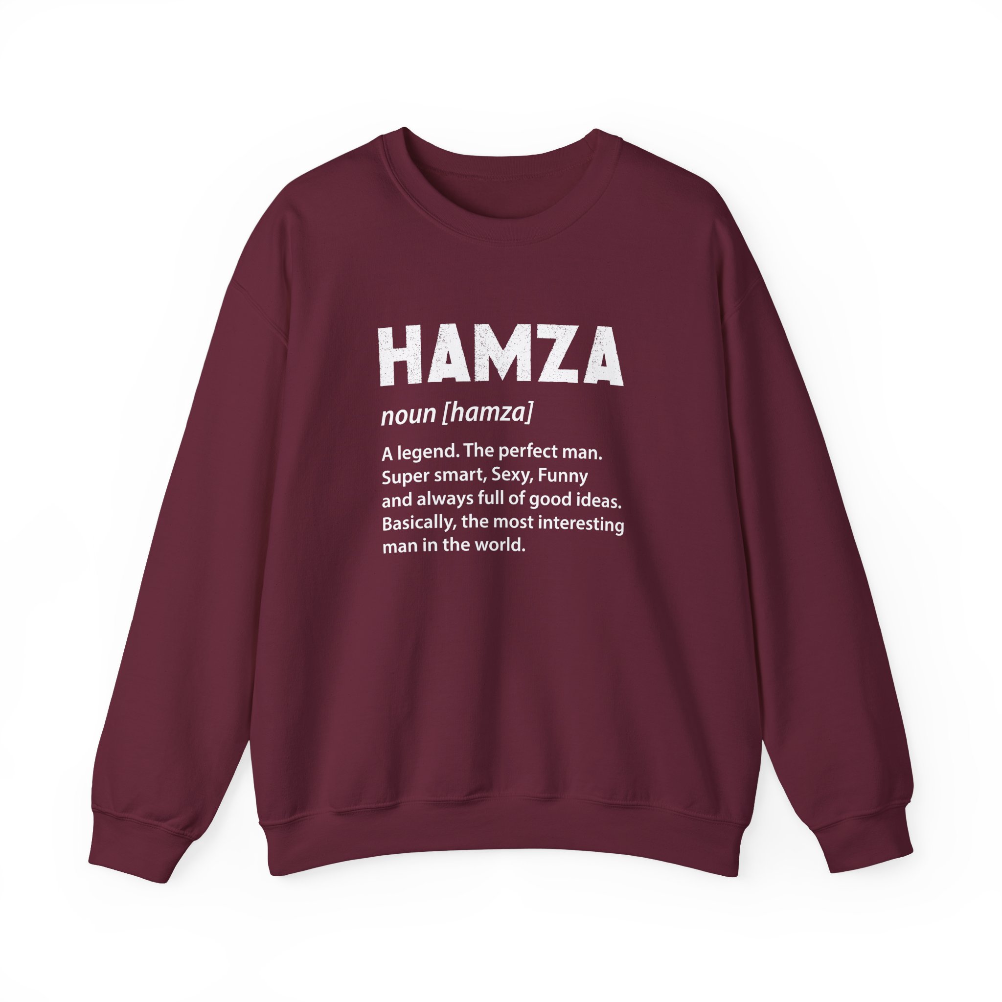 Hamza Name Unisex Heavy Blend™ Crewneck Sweatshirt - Image 5