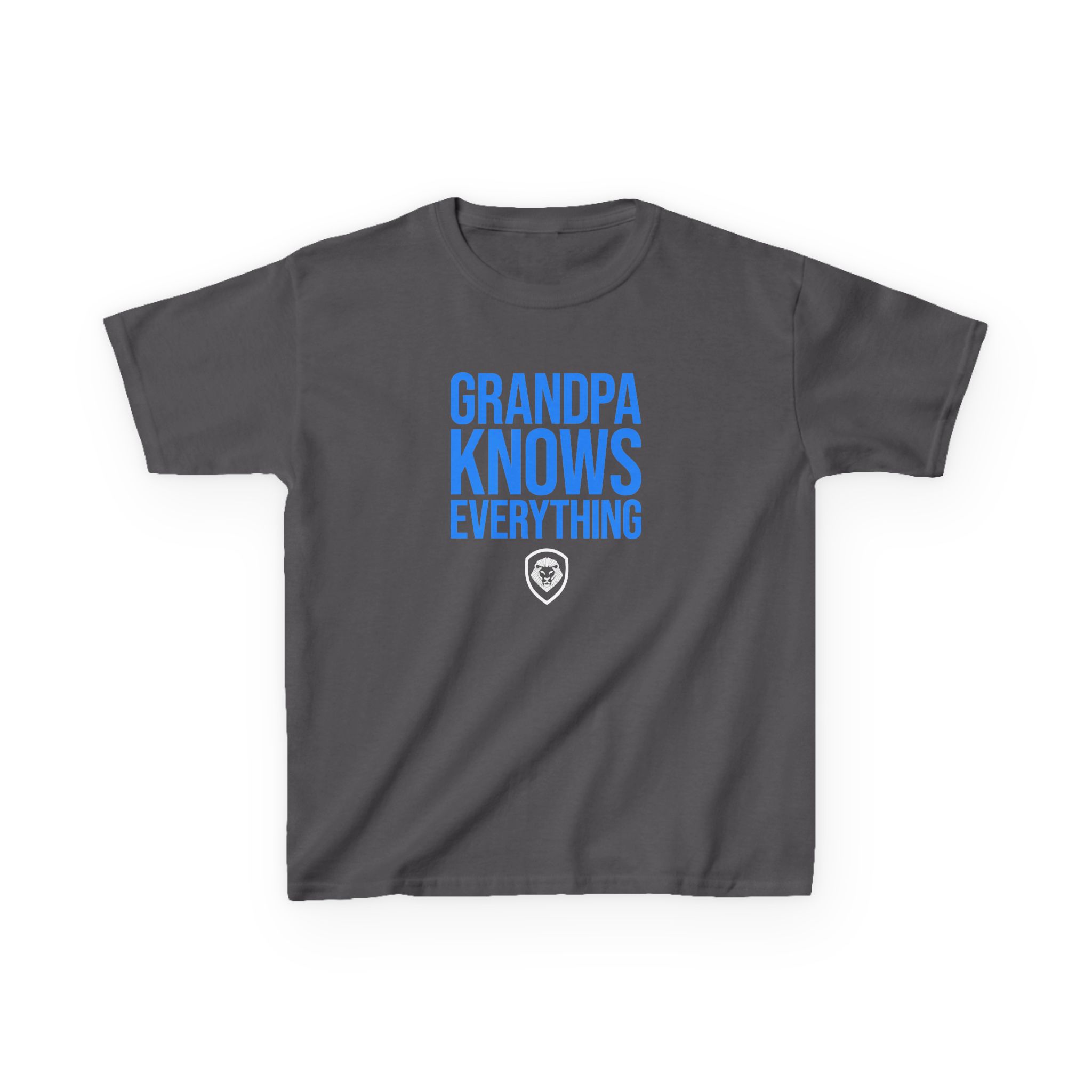 Valuetainment Grandpa Knows Everything Kids Heavy Cotton™ Tee - Image 3