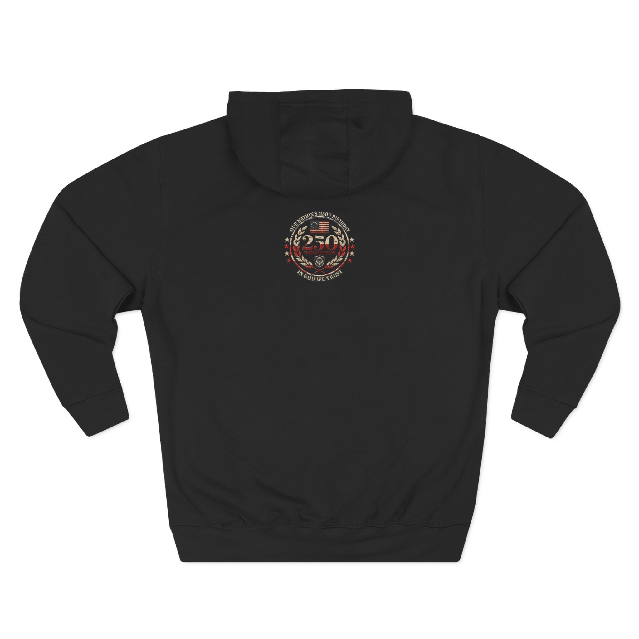 Valuetainment 250 Years No Kings Three-Panel Fleece Hoodie - Image 2