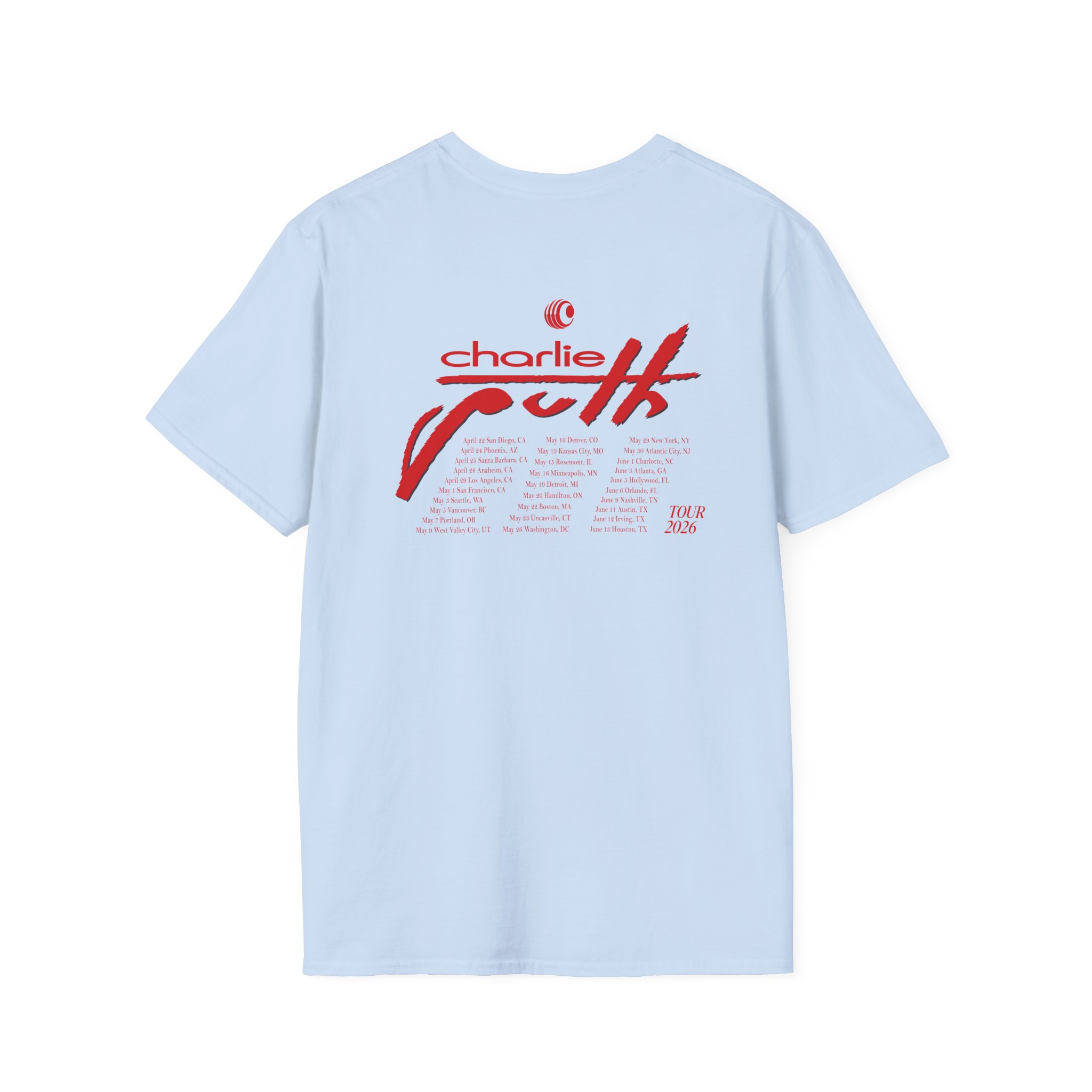 Charlie Puth Charlie Puth 2026 Tour Unisex Softstyle T-Shirt - Image 14