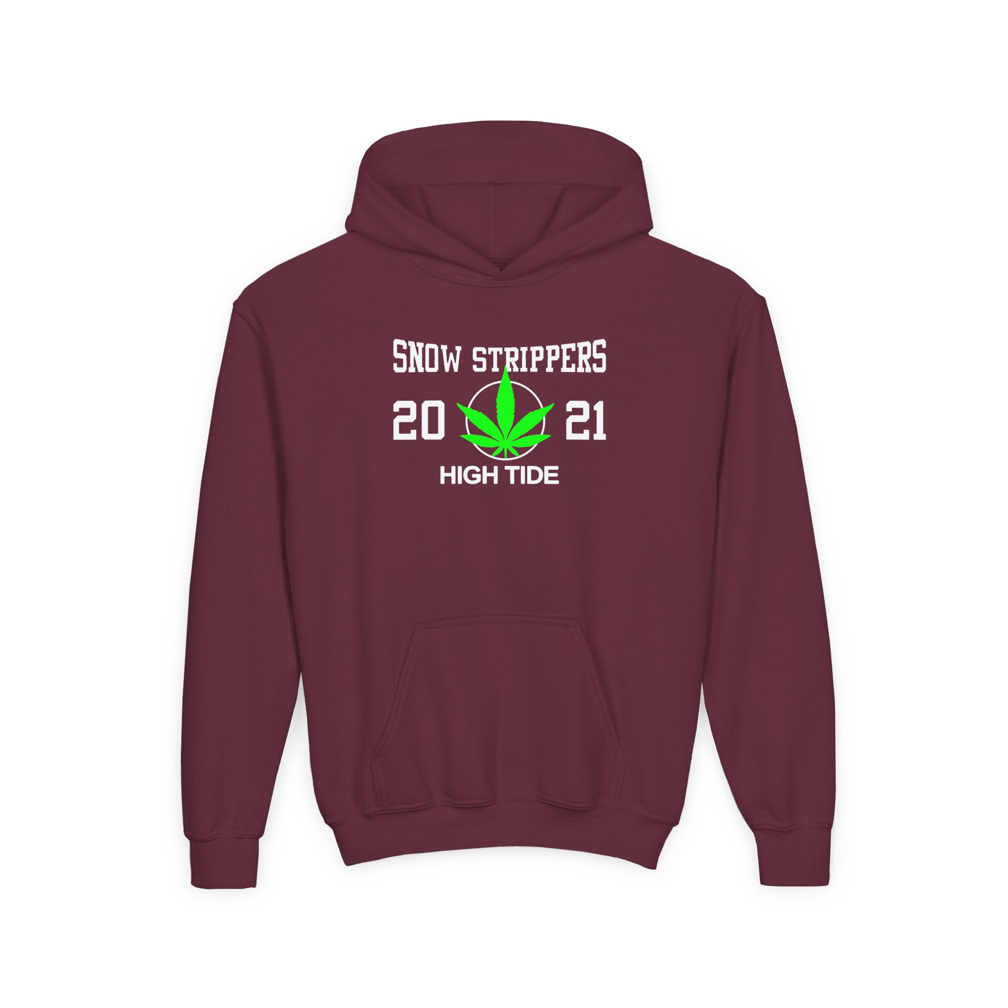 Youth Snow Strippers Heavy Blend Hooded Sweatshirt - Image 3