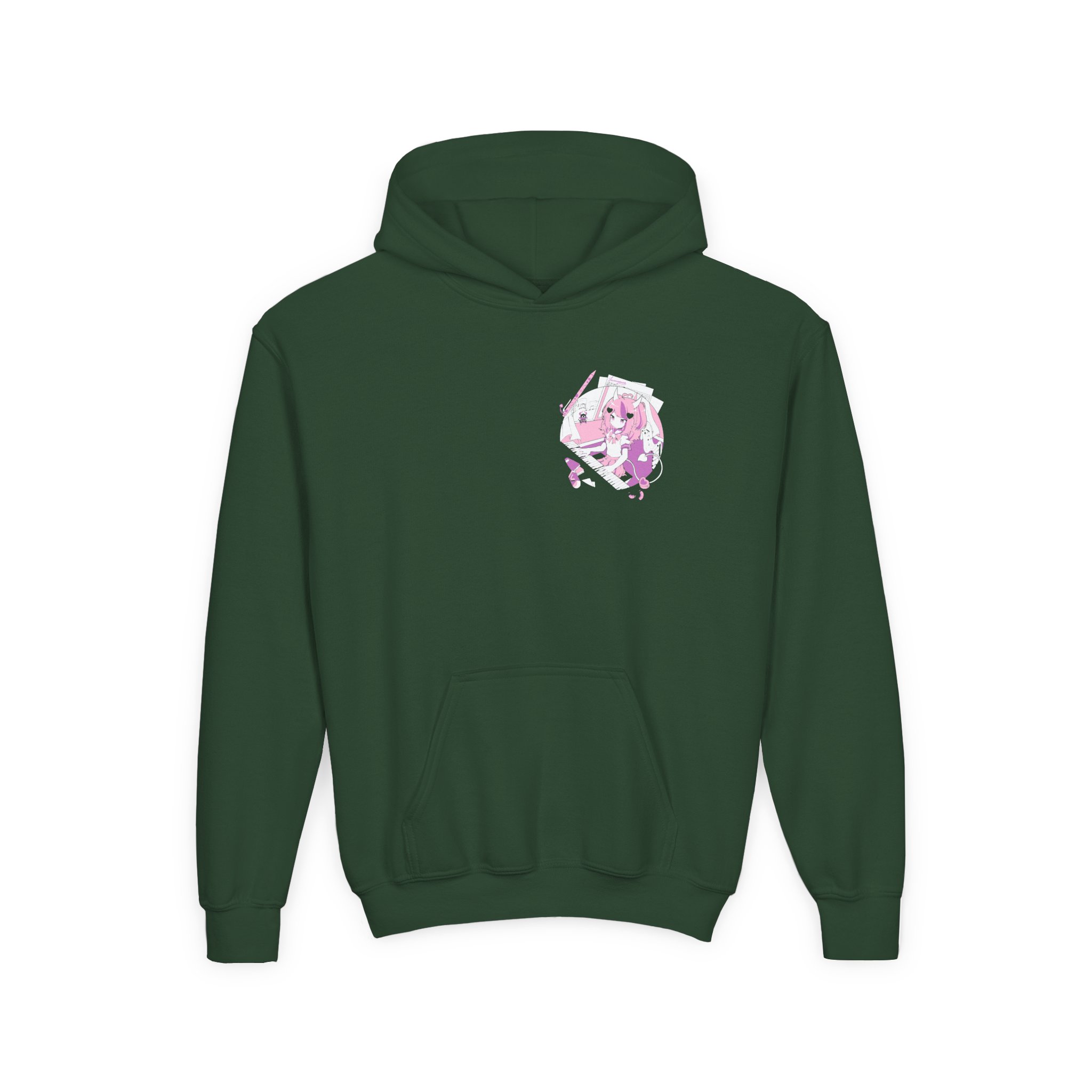 Ironmouse Anime Youth Heavy Blend Hooded Sweatshirt - Image 3