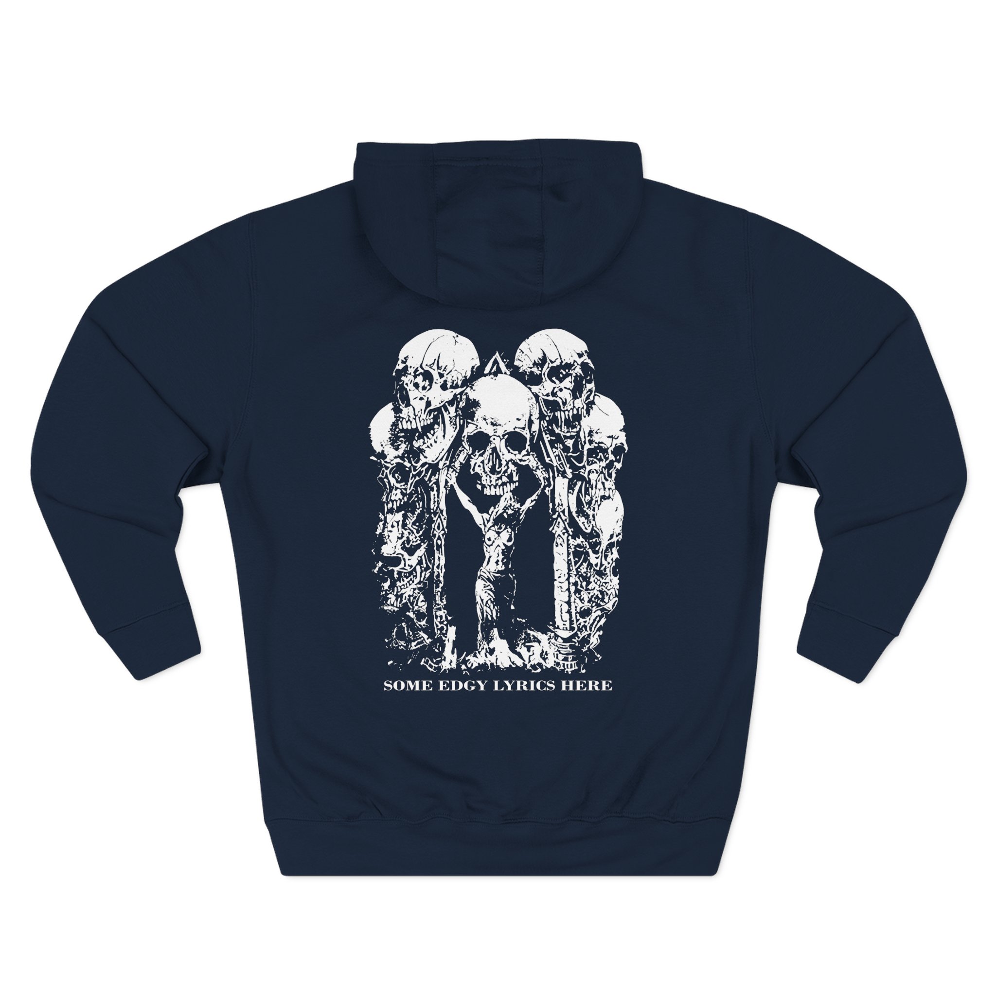 Paleface Swiss Edgy Halloween Three-Panel Fleece Hoodie - Image 8