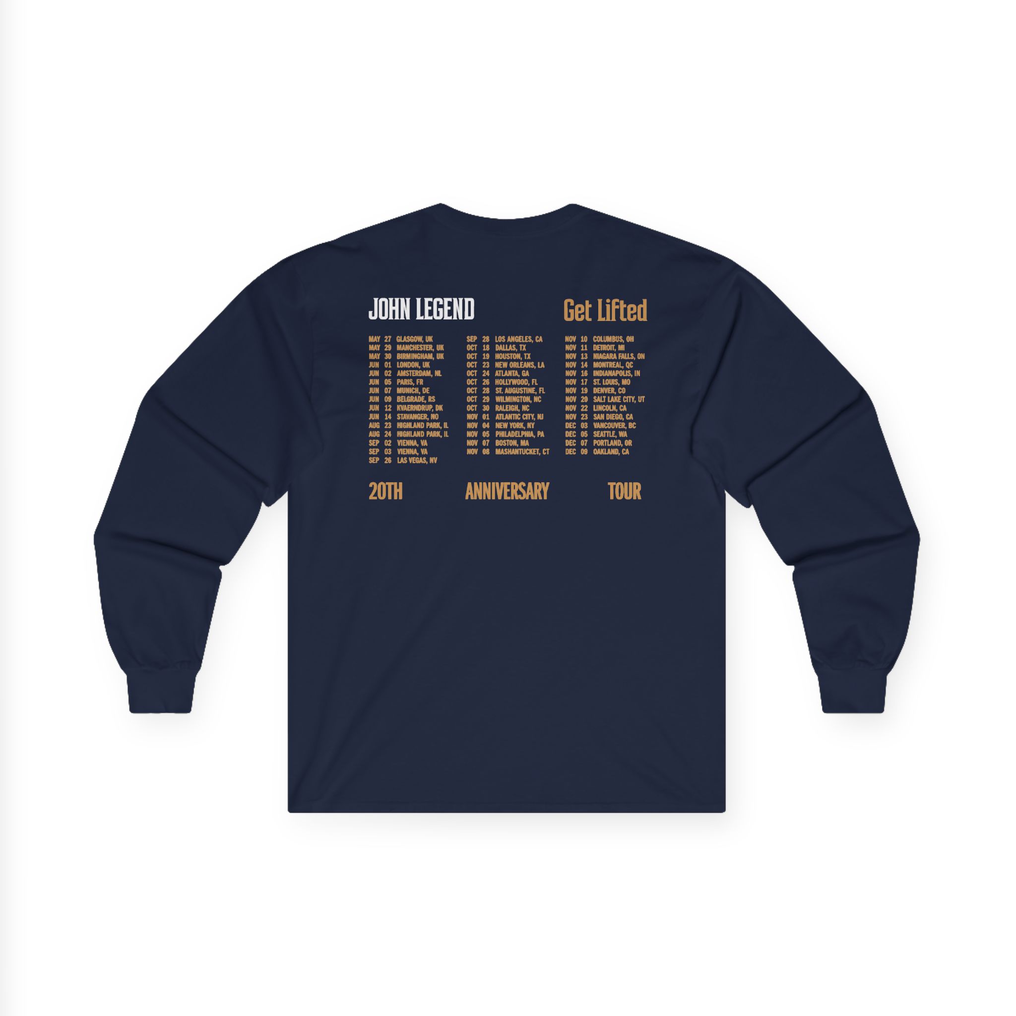 John Legend Get Lifted Unisex Ultra Cotton Long Sleeve Tee - Image 6