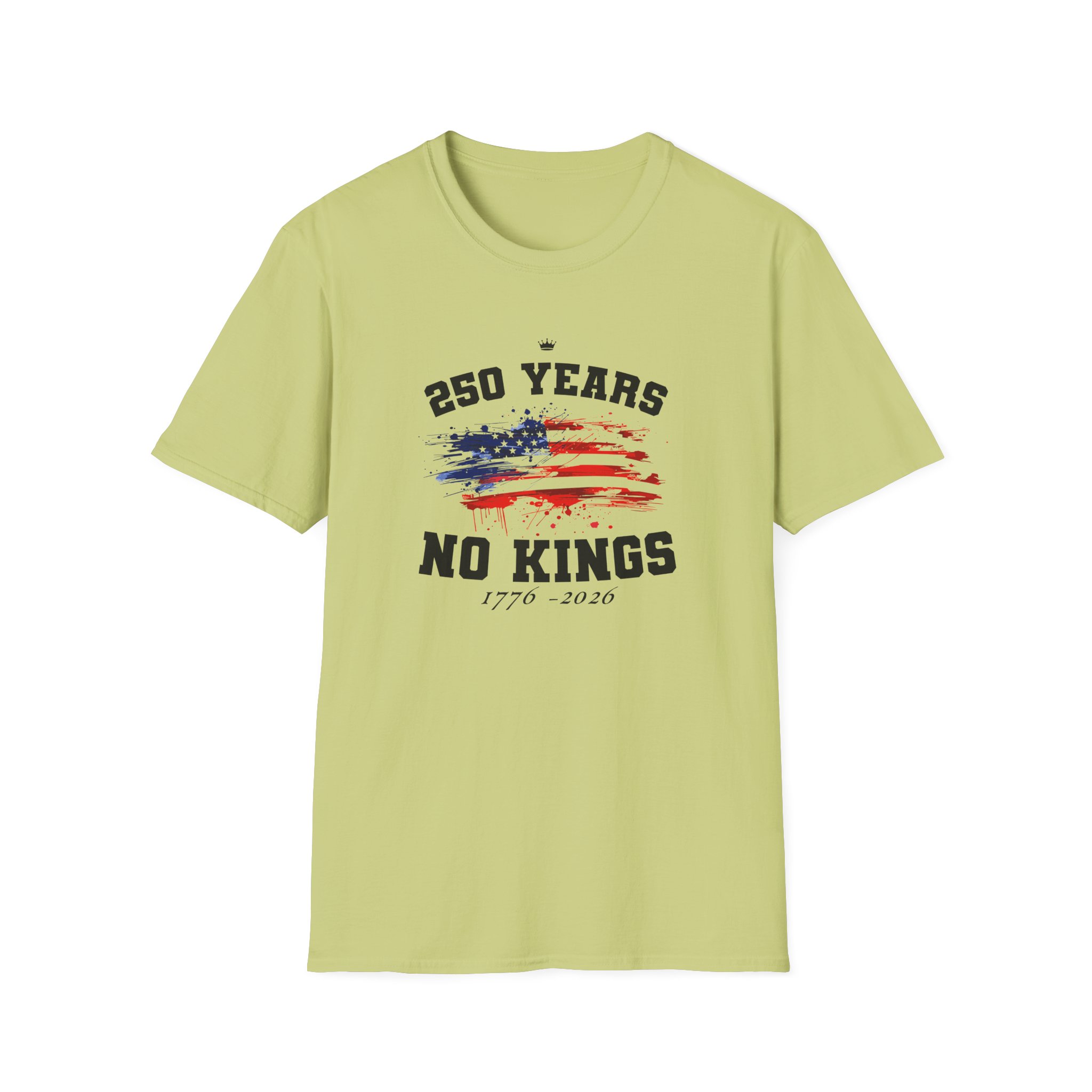 Valuetainment 250 Years No Kings Unisex Softstyle T-Shirt - Image 9