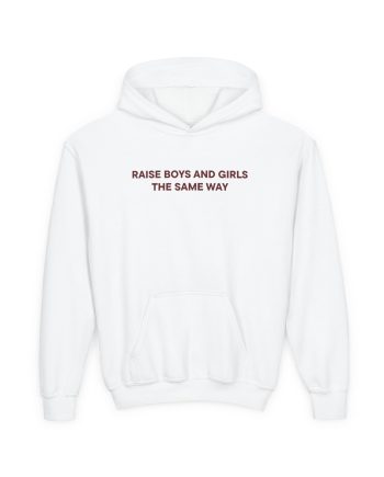 Jenny Holzer Raise the Same Way Youth Heavy Blend Hooded Sweatshirt