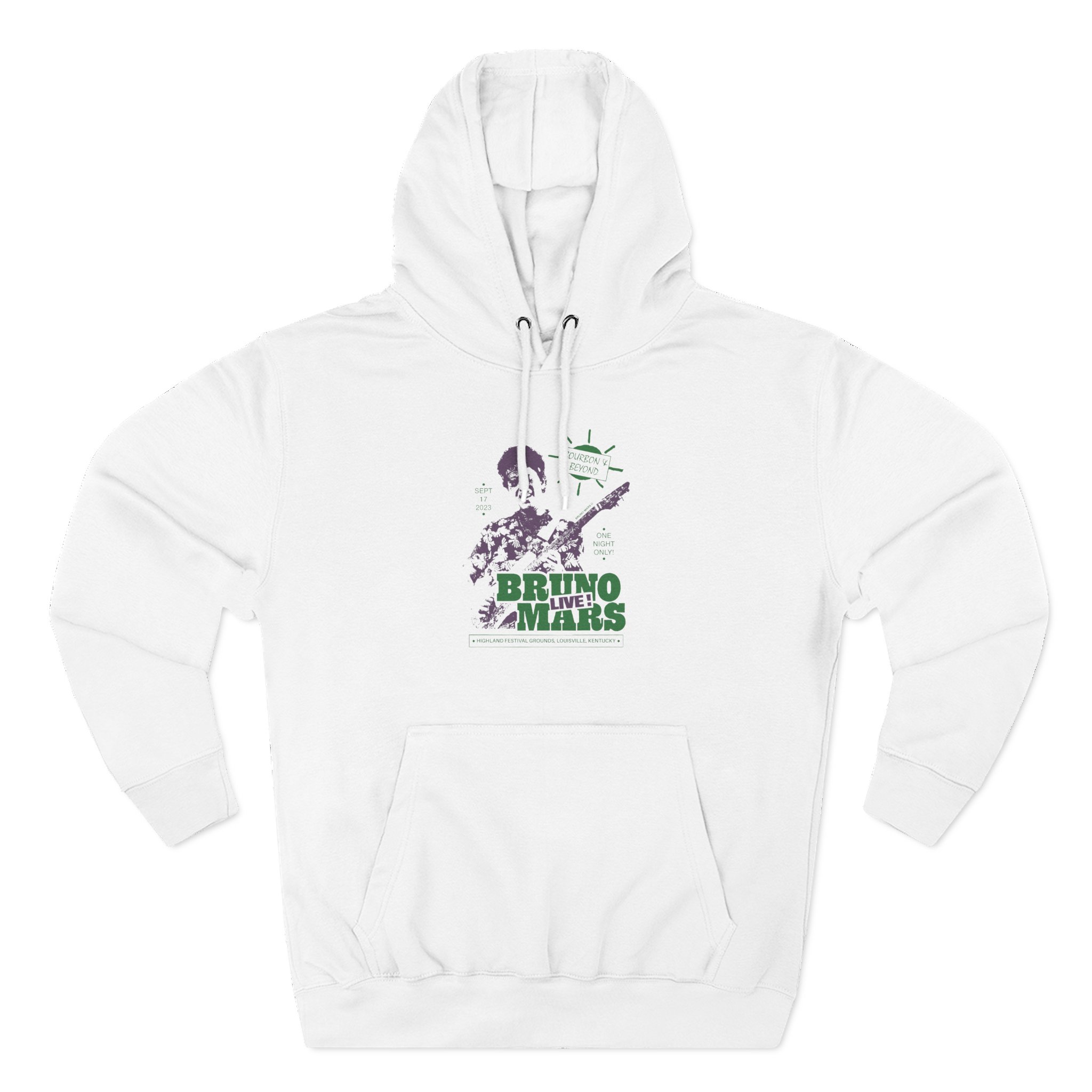 Bruno Mars Live Bourbon & Beyond Three-Panel Fleece Hoodie