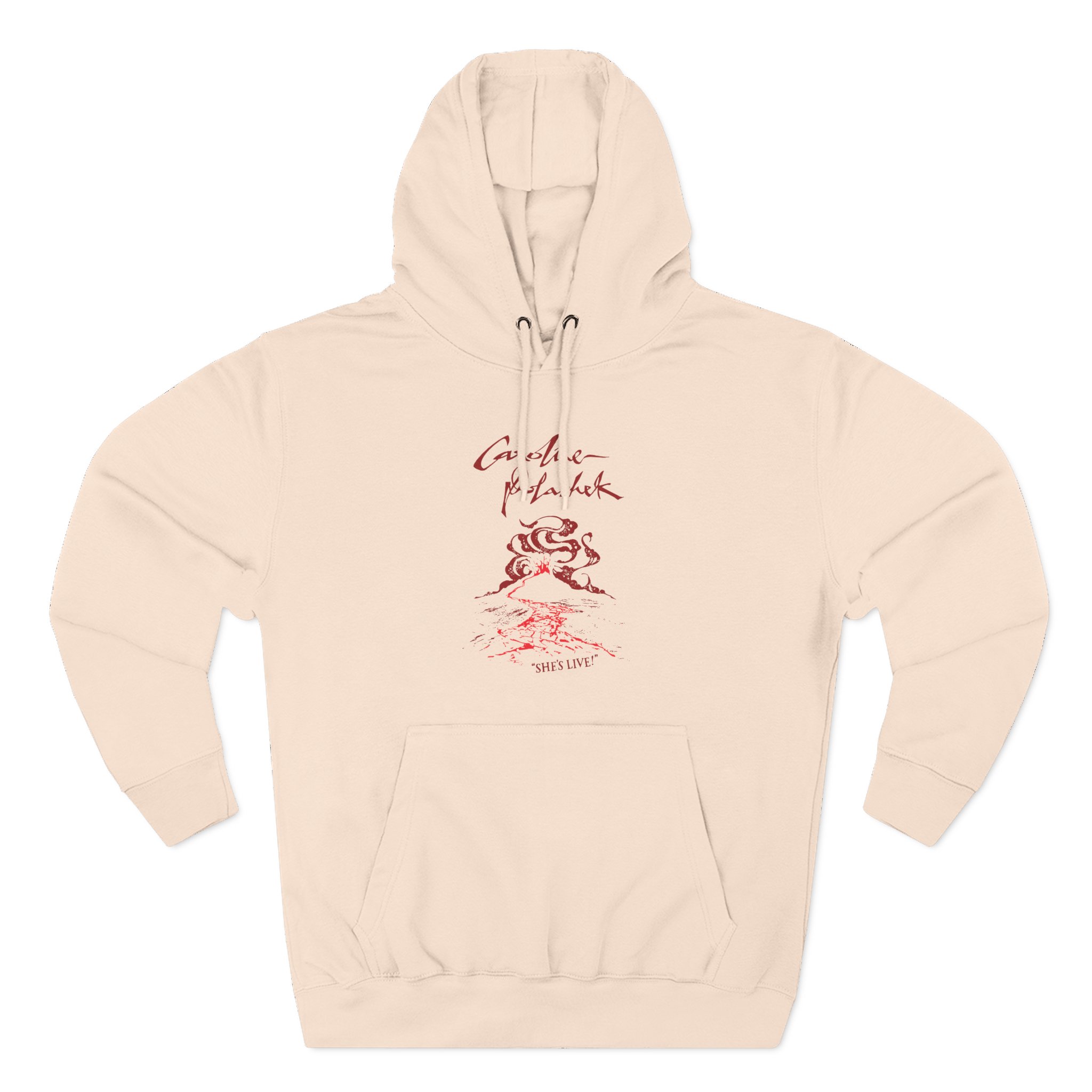 Caroline Polachek Volcano Spiraling Tour Three-Panel Fleece Hoodie - Image 5