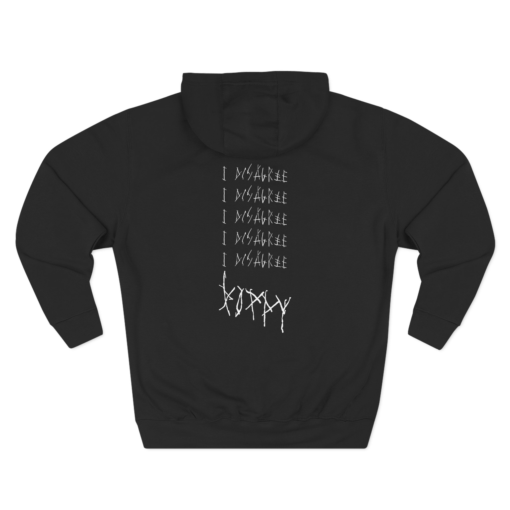 Poppy I Disagree' Album Artwork Three-Panel Fleece Hoodie - Image 4