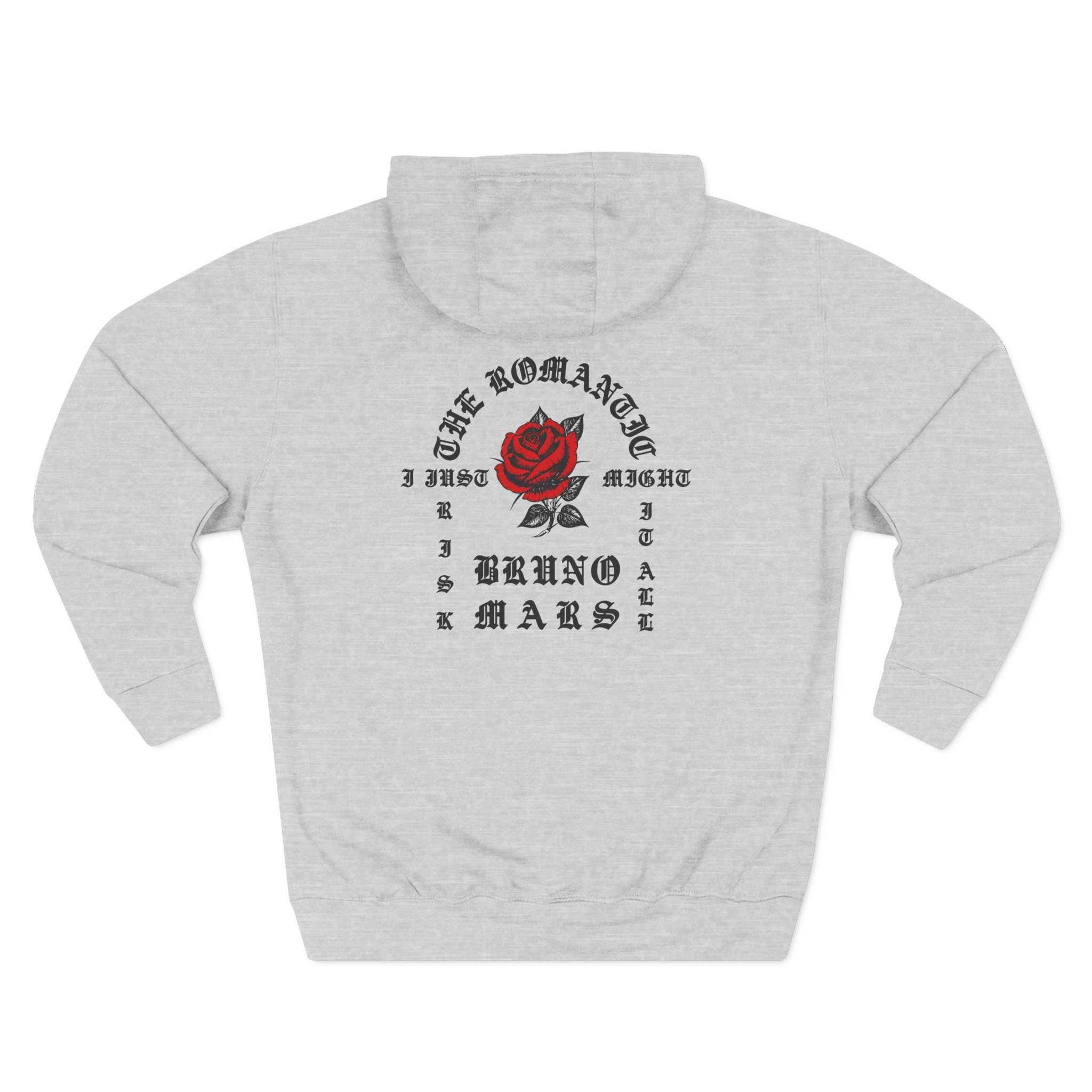 Bruno Mars the Romantic Tour Three-Panel Fleece Hoodie - Image 4