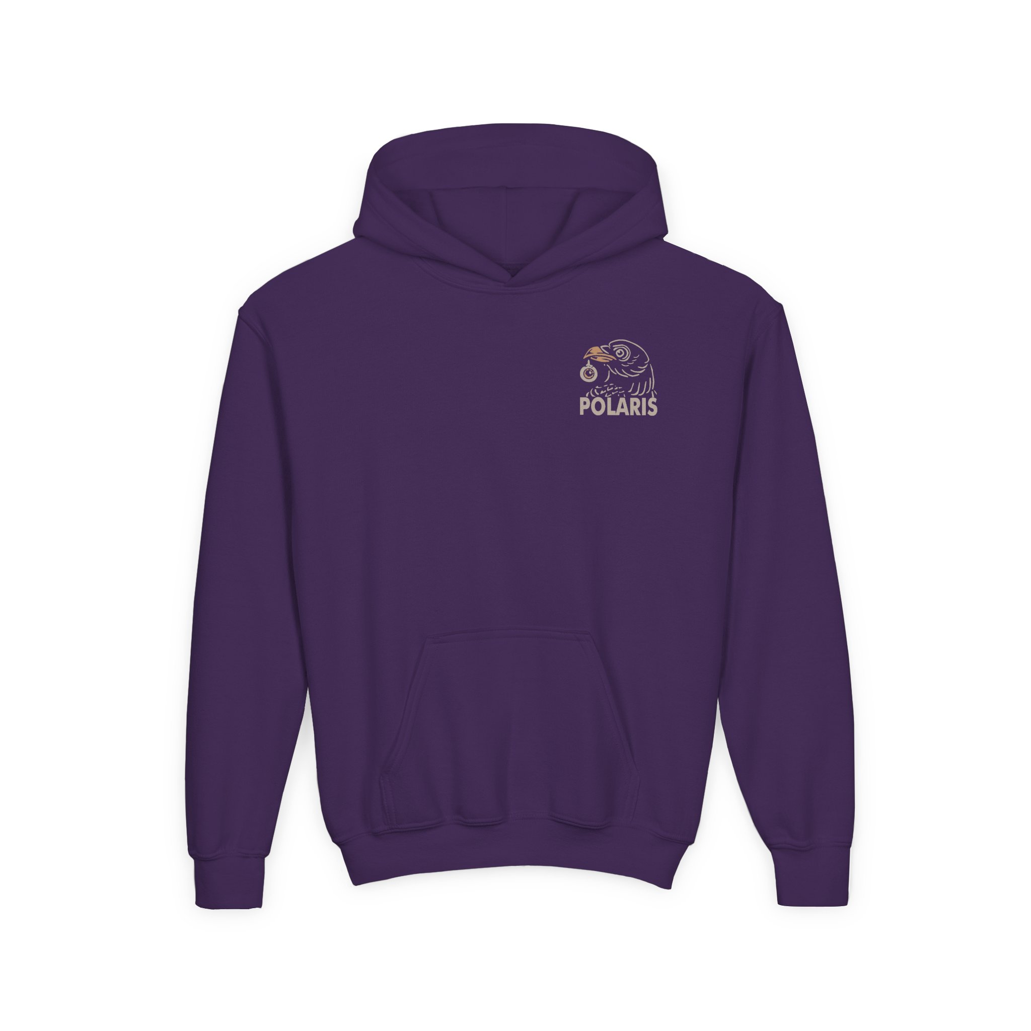 Polaris Crows Youth Heavy Blend Hooded Sweatshirt - Image 7